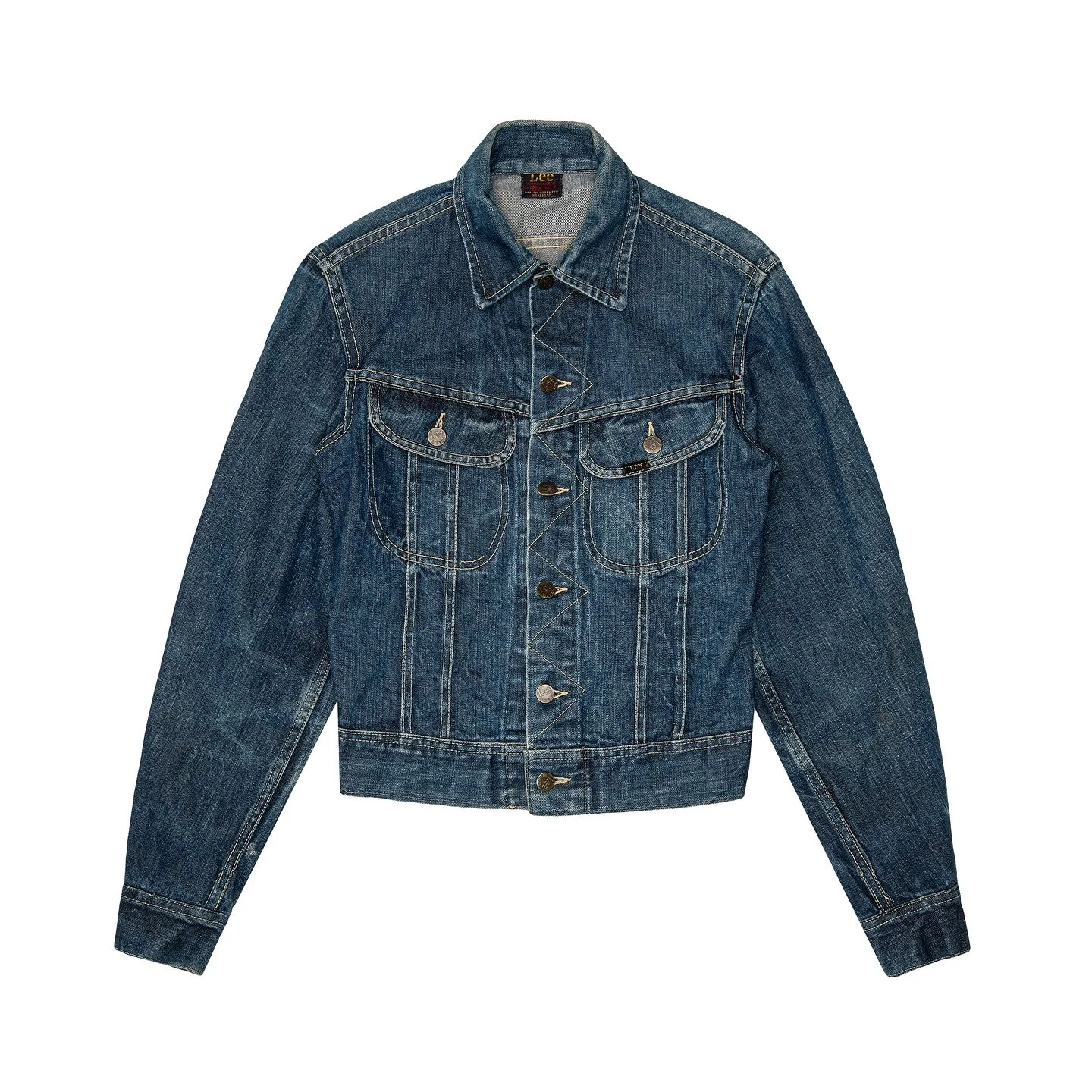 1950s Lee denim jacket with incredible wash. 

We have a very good selection of rare vintage pieces, comeby the store to take a look.