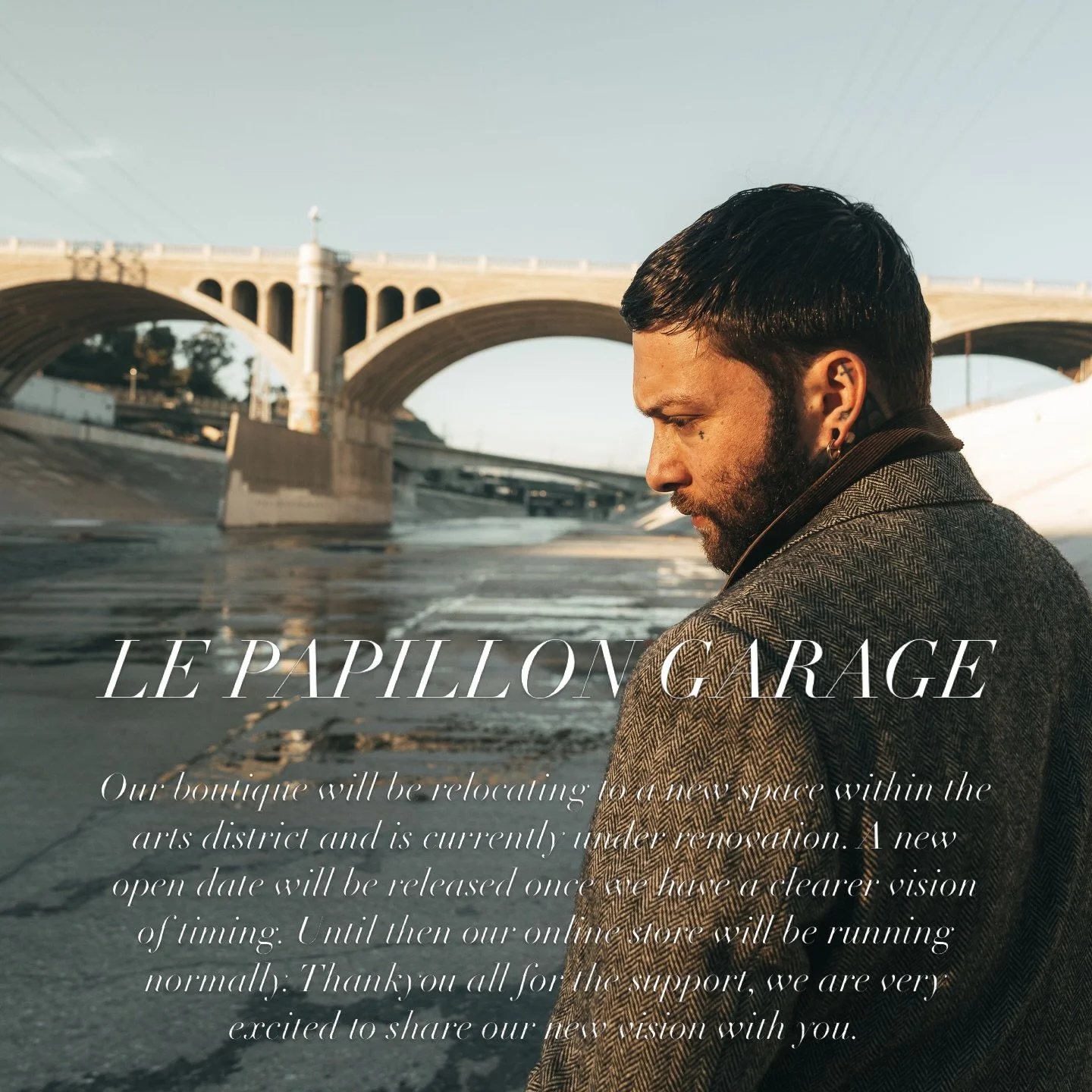 Our boutique will be relocating to a new space within the arts district and is currently under renovation. A new open date will be released once we have a clearer vision of timing. Until then our online store will be running normally. Thankyou all fo