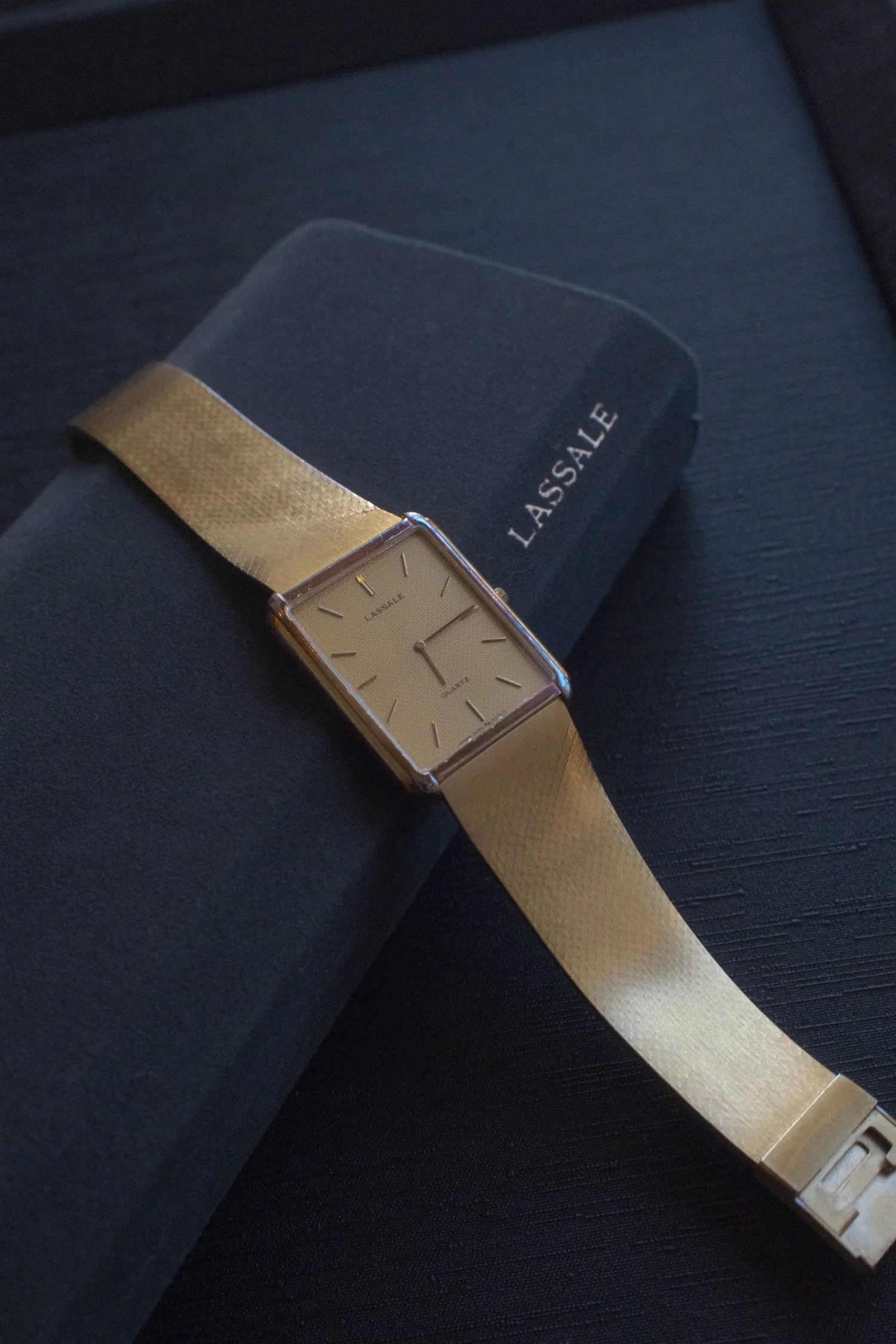Very rare 1980s Lassale Quartz dress watch. — Le Papillon Garage display picture 1
