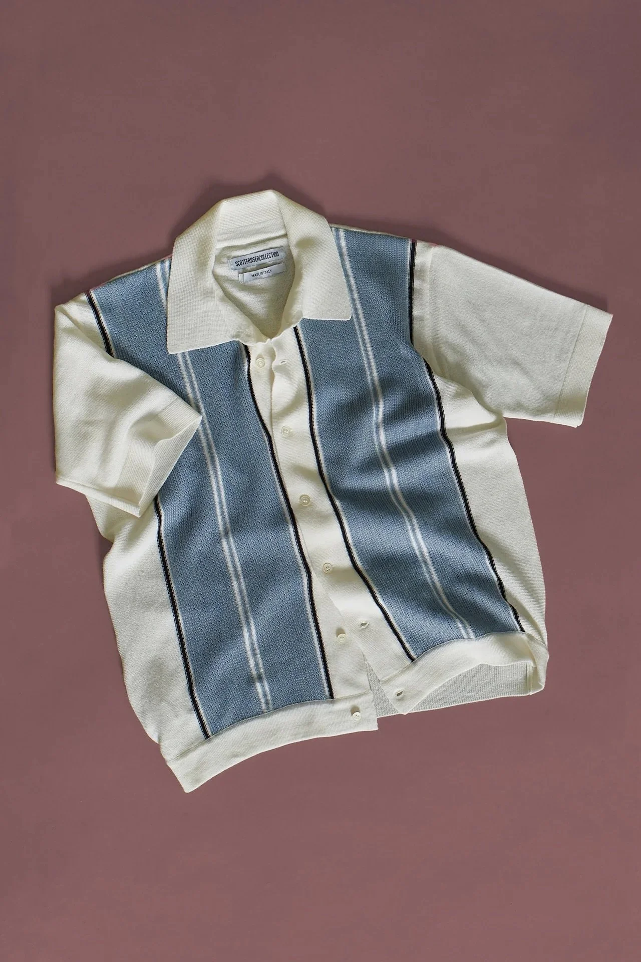 Scott Fraser Ripley Anzio Knit Shirt — Le Papillon Garage