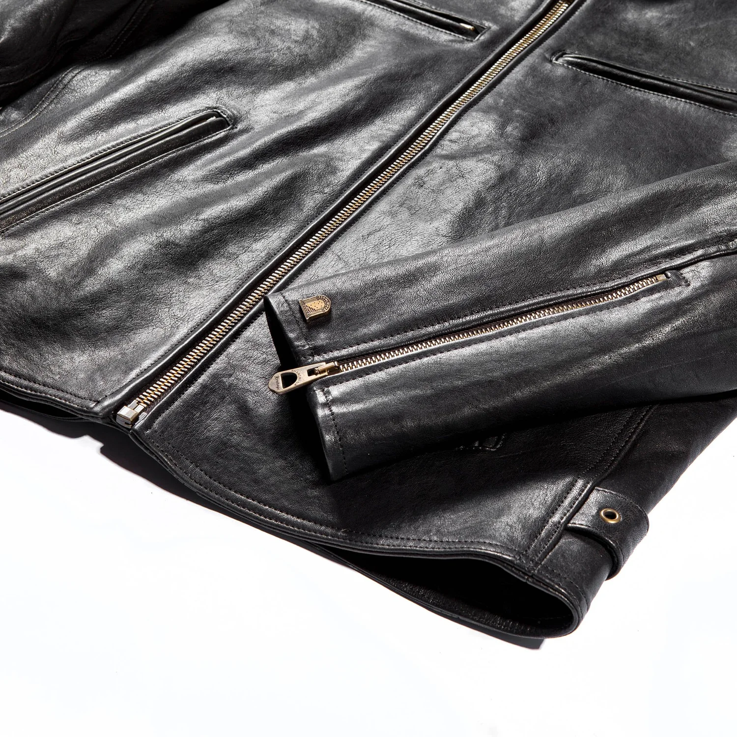 Shangri-La Heritage “Café Racer” Black Leather Jacket — Le Papillon Garage