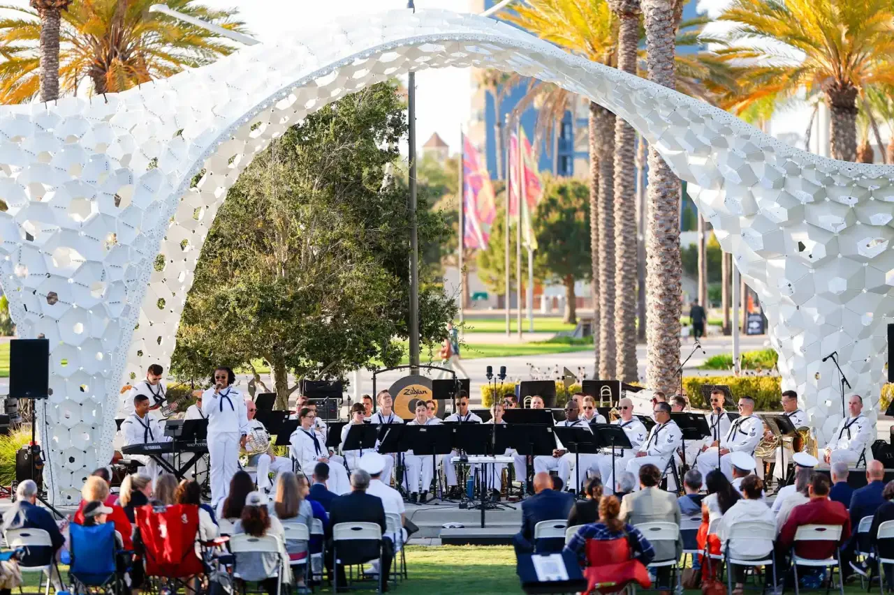 Navy Band Southwest performs at Progress Park