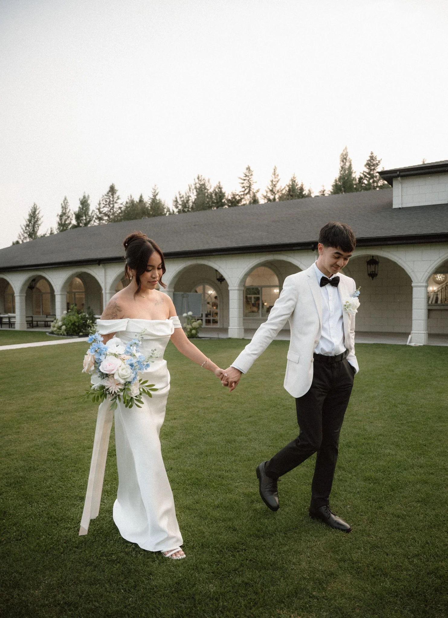 Venue: Archway Manor
Photo: Amber Ruf Photo 
Video: The Episode Films
Florals: Bloom & Borrow
DJ: Talent Productions 
Caterer: Fork & Farm 
Hair: Hair By Deena 
Makeup: Awna Artistry 
Rentals: River City Events 
Transportation: AM/PM Limo