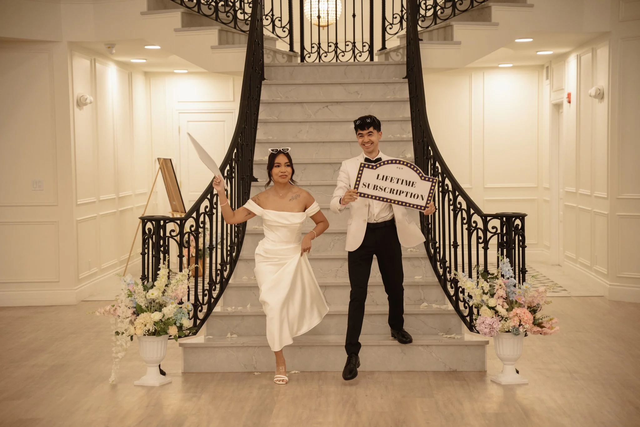 Venue: Archway Manor
Photo: Amber Ruf Photo 
Video: The Episode Films
Florals: Bloom & Borrow
DJ: Talent Productions 
Caterer: Fork & Farm 
Hair: Hair By Deena 
Makeup: Awna Artistry 
Rentals: River City Events 
Transportation: AM/PM Limo