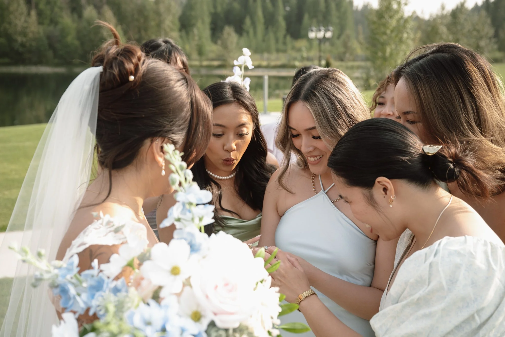Venue: Archway Manor
Photo: Amber Ruf Photo 
Video: The Episode Films
Florals: Bloom & Borrow
DJ: Talent Productions 
Caterer: Fork & Farm 
Hair: Hair By Deena 
Makeup: Awna Artistry 
Rentals: River City Events 
Transportation: AM/PM Limo