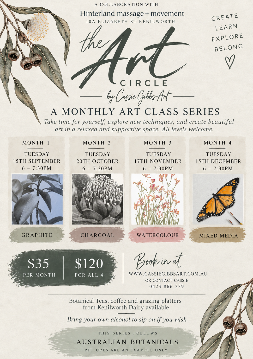 The art circle | A monthly art group starting September 15th