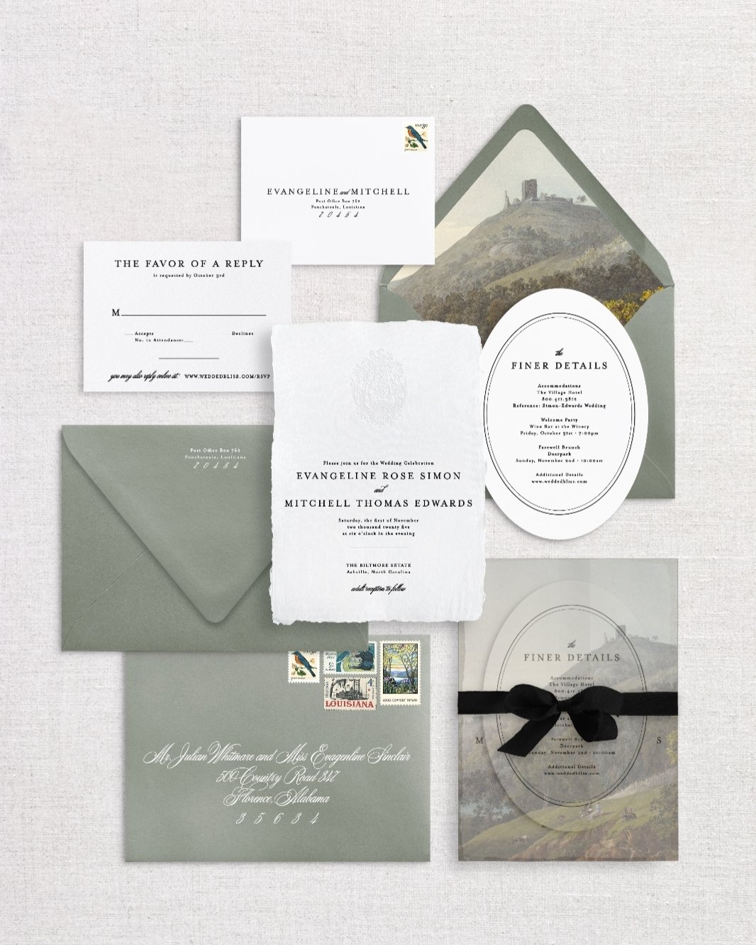 ✨ Introducing The Evangeline Collection ✨
Where timeless elegance meets personal expression. Our newest semi-custom suite celebrates the beauty of sophisticated simplicity&mdash;clean lines, classic typography, and thoughtful design that speaks to co