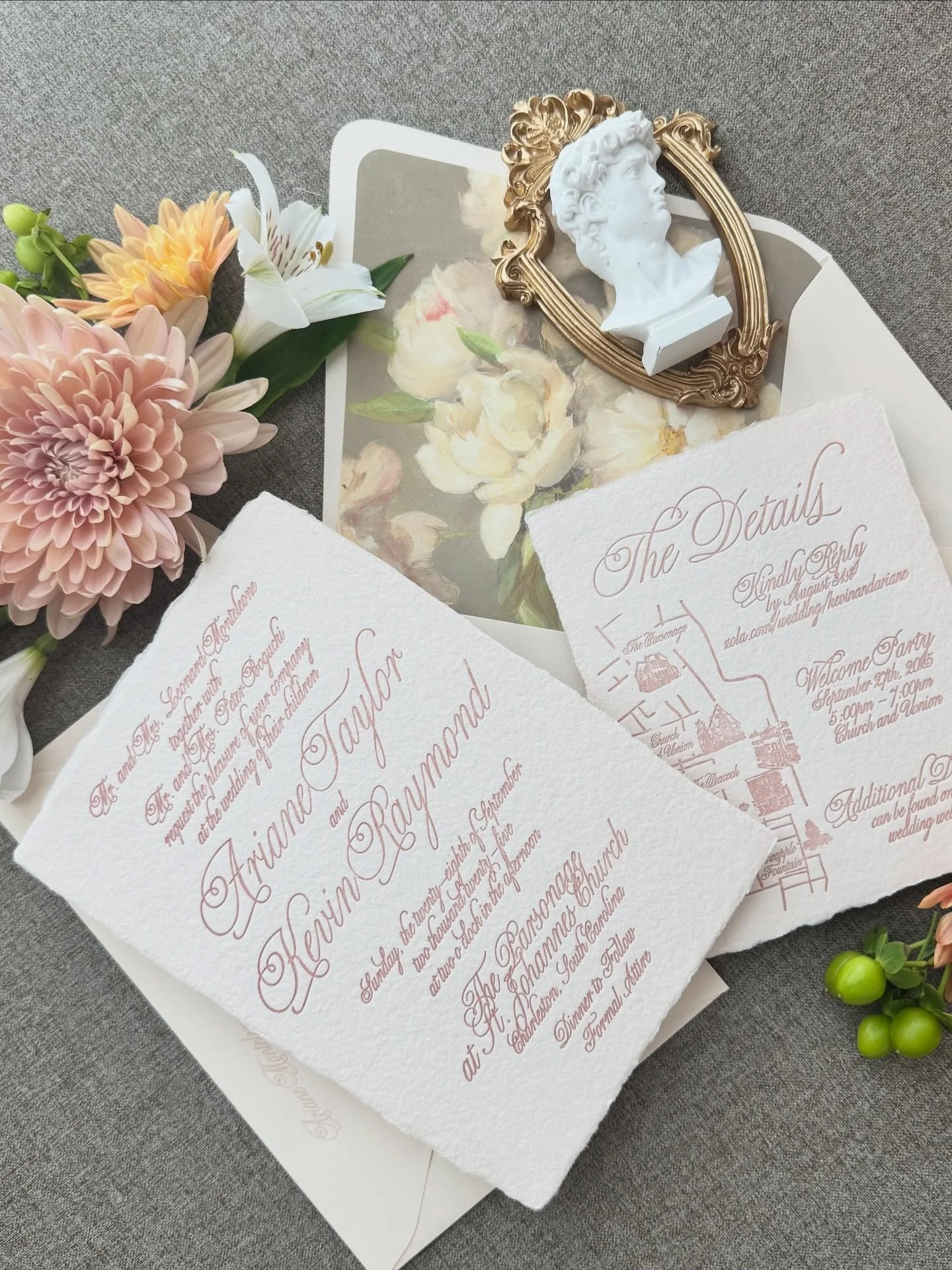 A literal fairytale, southern Soir&eacute;e for the sweetest couple to ever exist! @arianemonteleone &amp; @krbogucki were a dream to work with for their Charleston wedding! Cannot wait to see all the magic from this day 💌&hearts;️