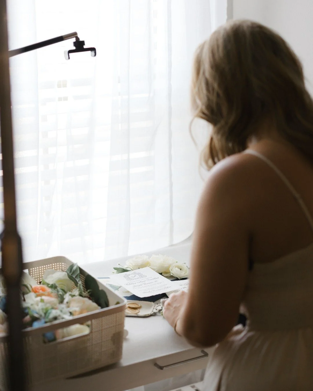 This is where the magic lives, in the in-between. Before the photos are taken, before the suites ship out. Just me, natural light, and paper goods that represent months of collaboration with the sweetest couple. These invitations will land in mailbox