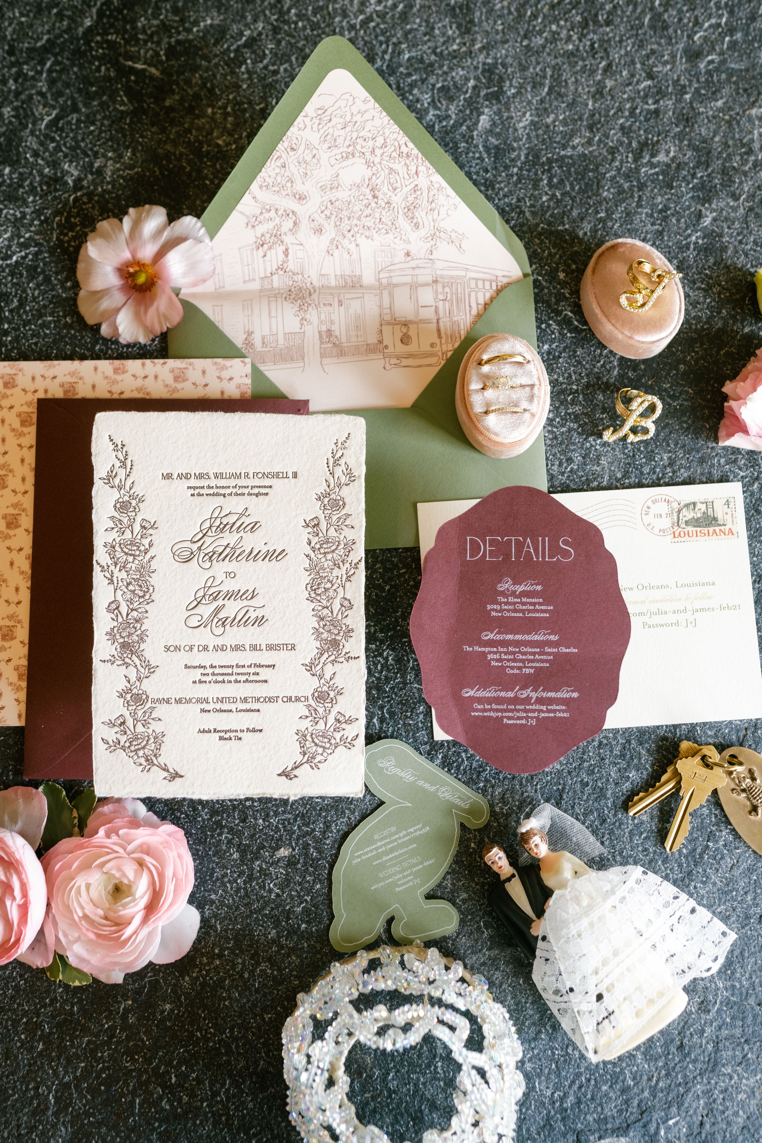 A New Orleans Heirloom Wedding Suite: Julia &amp; James Brister