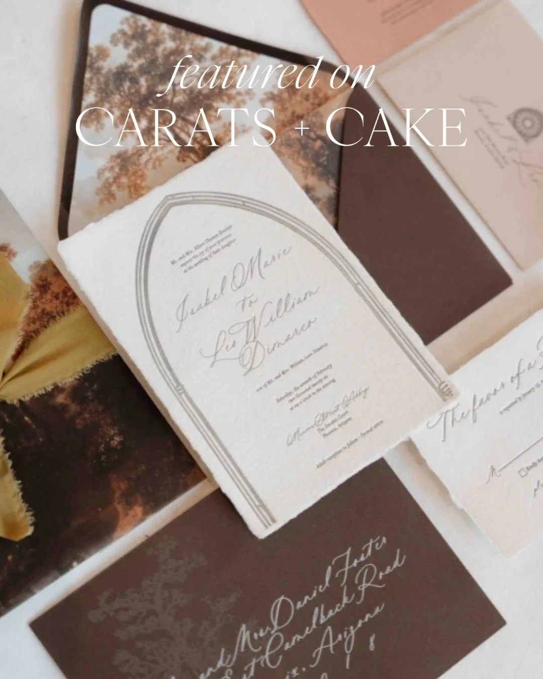 We are over the moon to share that our invitation suite was just featured on @caratsandcake as part of the most gorgeous styled shoot: "Where the Wild Garden Grows" in collaboration with Styled Shoots Across America.

Lush botanicals, soft 