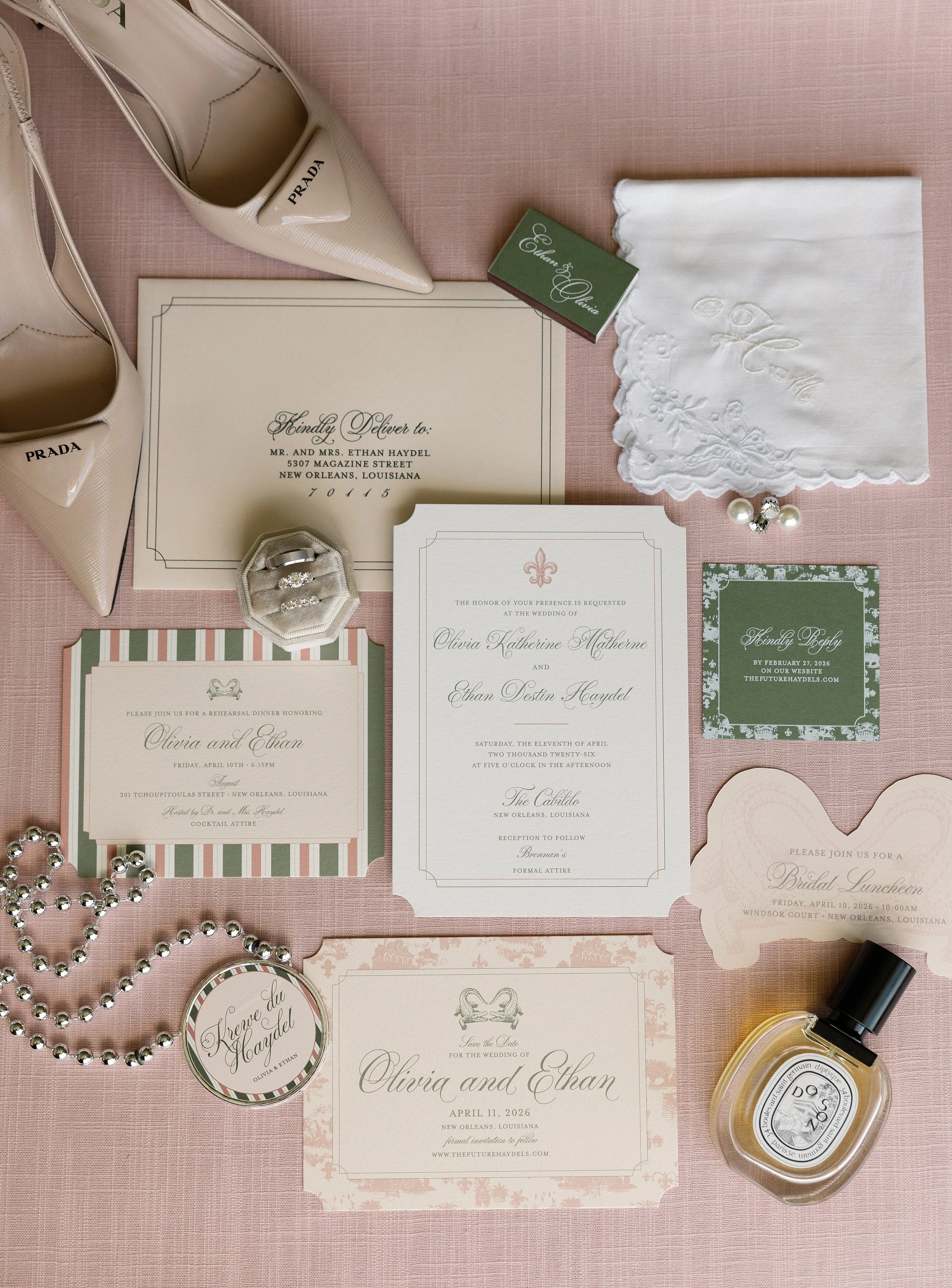 A New Orleans toile wedding at the Cabildo: Olivia and Ethan