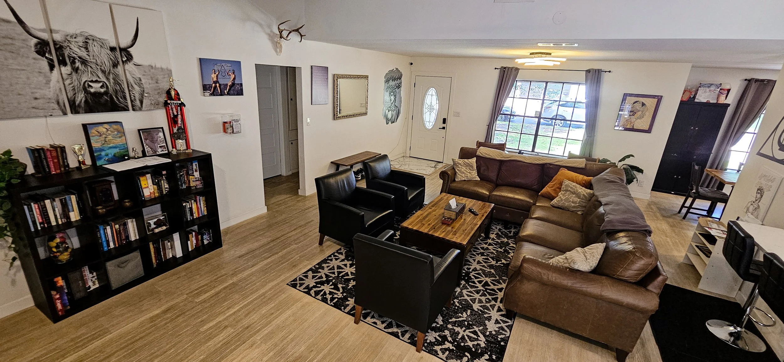 House 1 open living area