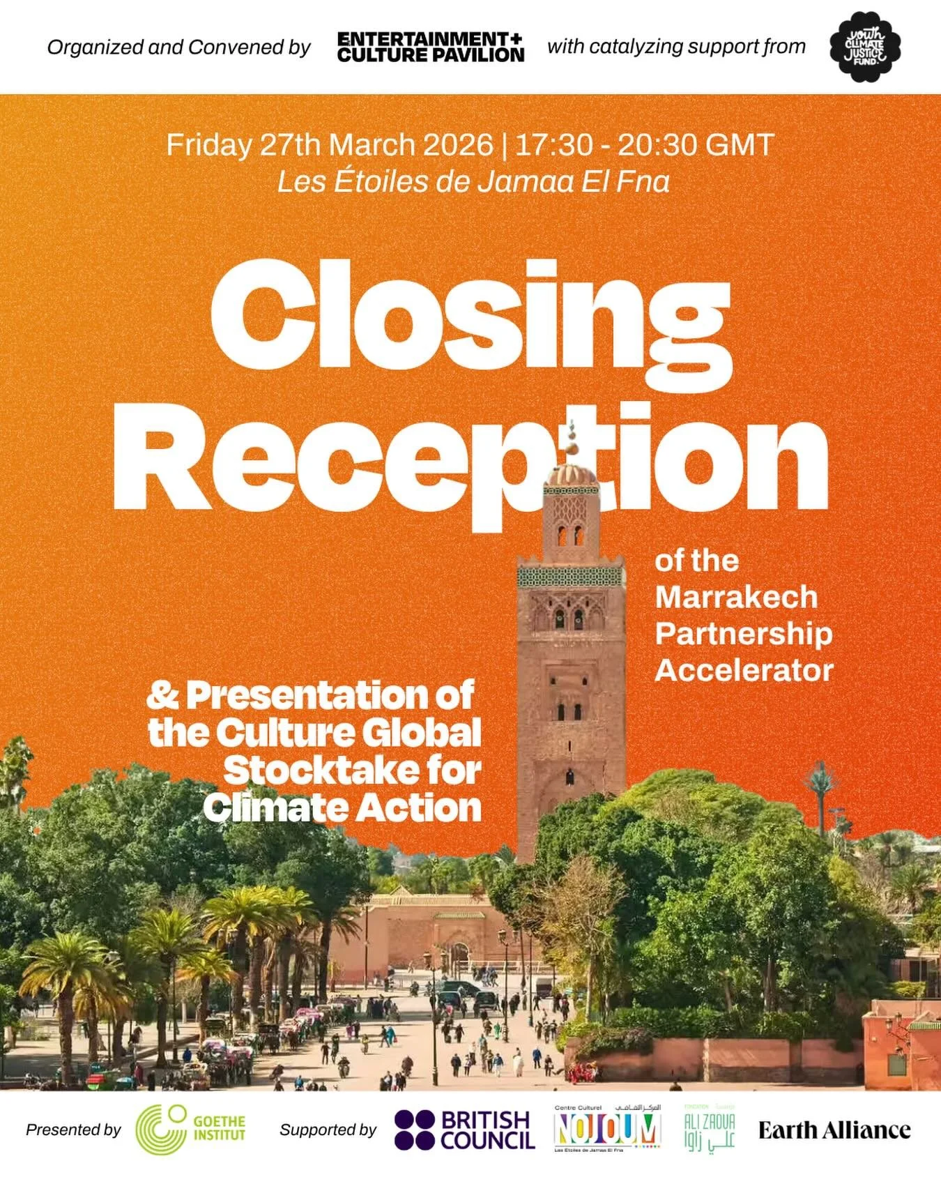 After a week of dialogue, collaboration, and collective imagination&hellip; we gather 🌙

Join us in Marrakech for a special closing reception marking the culmination of the Marrakech Partnership Accelerator and the launch of the first draft of the C