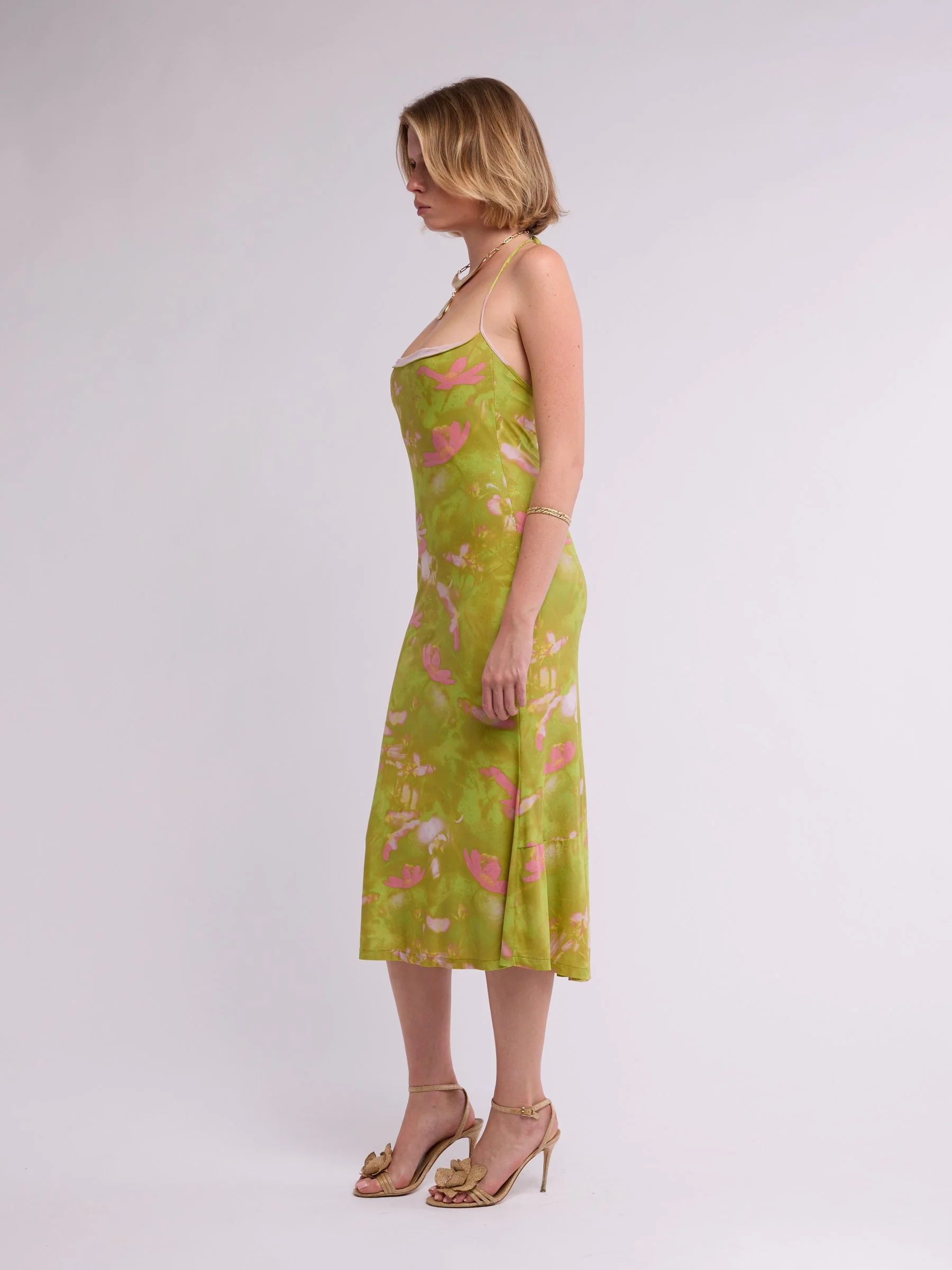 Roberto Cavalli Green Jersey Dress 255.jpg