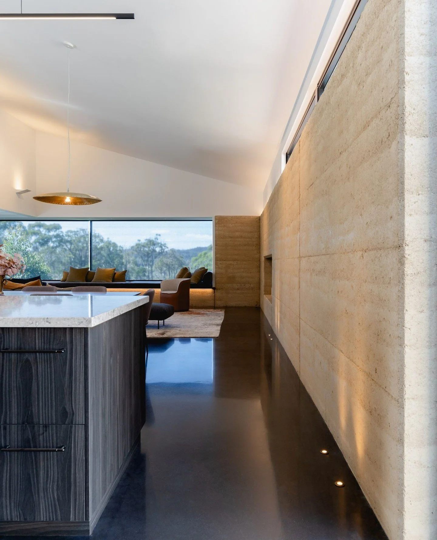 Take a walk through our Modern Rustic Project🤎 ⁠
⁠
A serene, thoughtfully designed home in the picturesque Southern Highlands town of Berrima.⁠
⁠
The harmonious mix of rammed earth, polished concrete, and natural textures creates both open, flexible