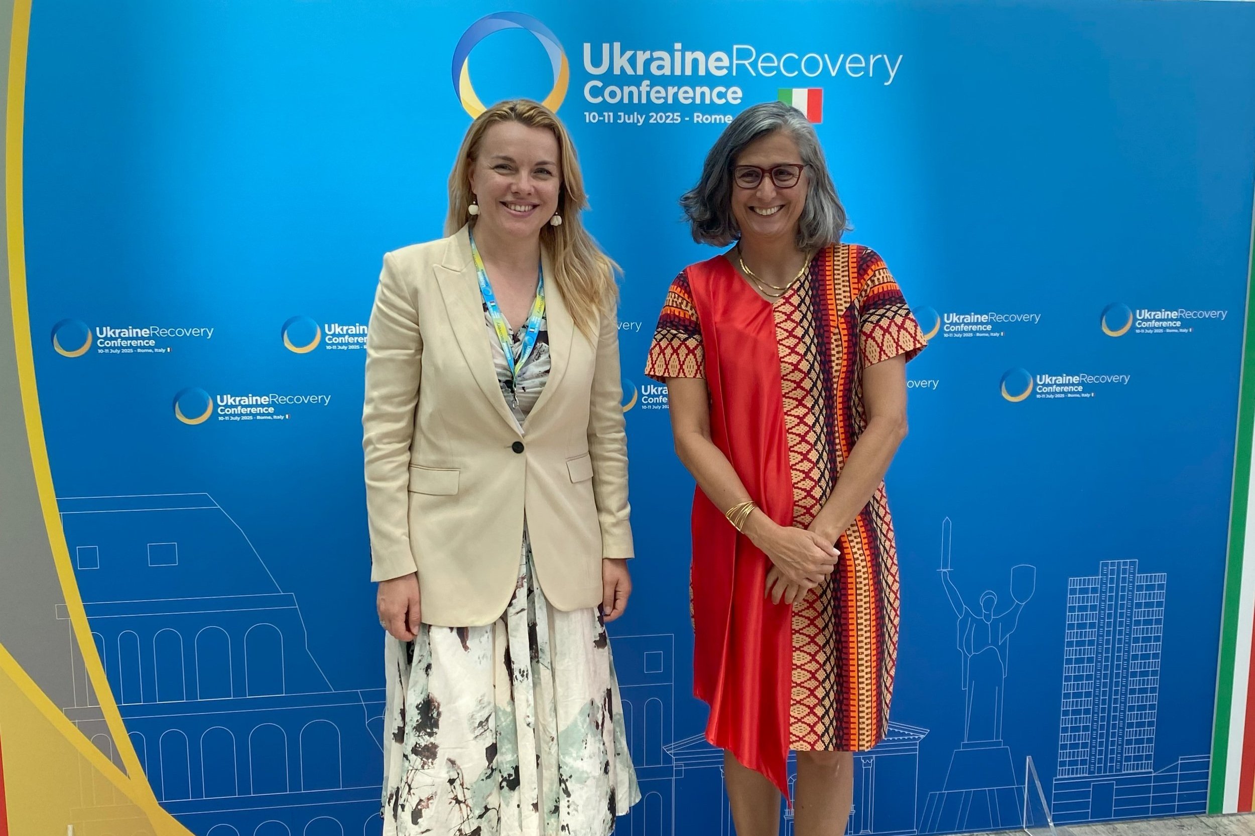 Tatiana Molcean (UNECE Executive Secretary) and Anacláudia Rossbach (UN-Habitat Executive Director)