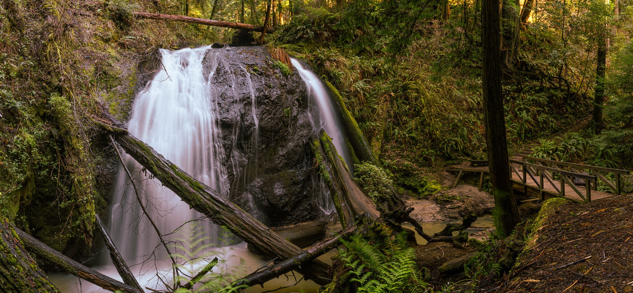 Russian Gulch Waterfall, Russian Gulch State Park