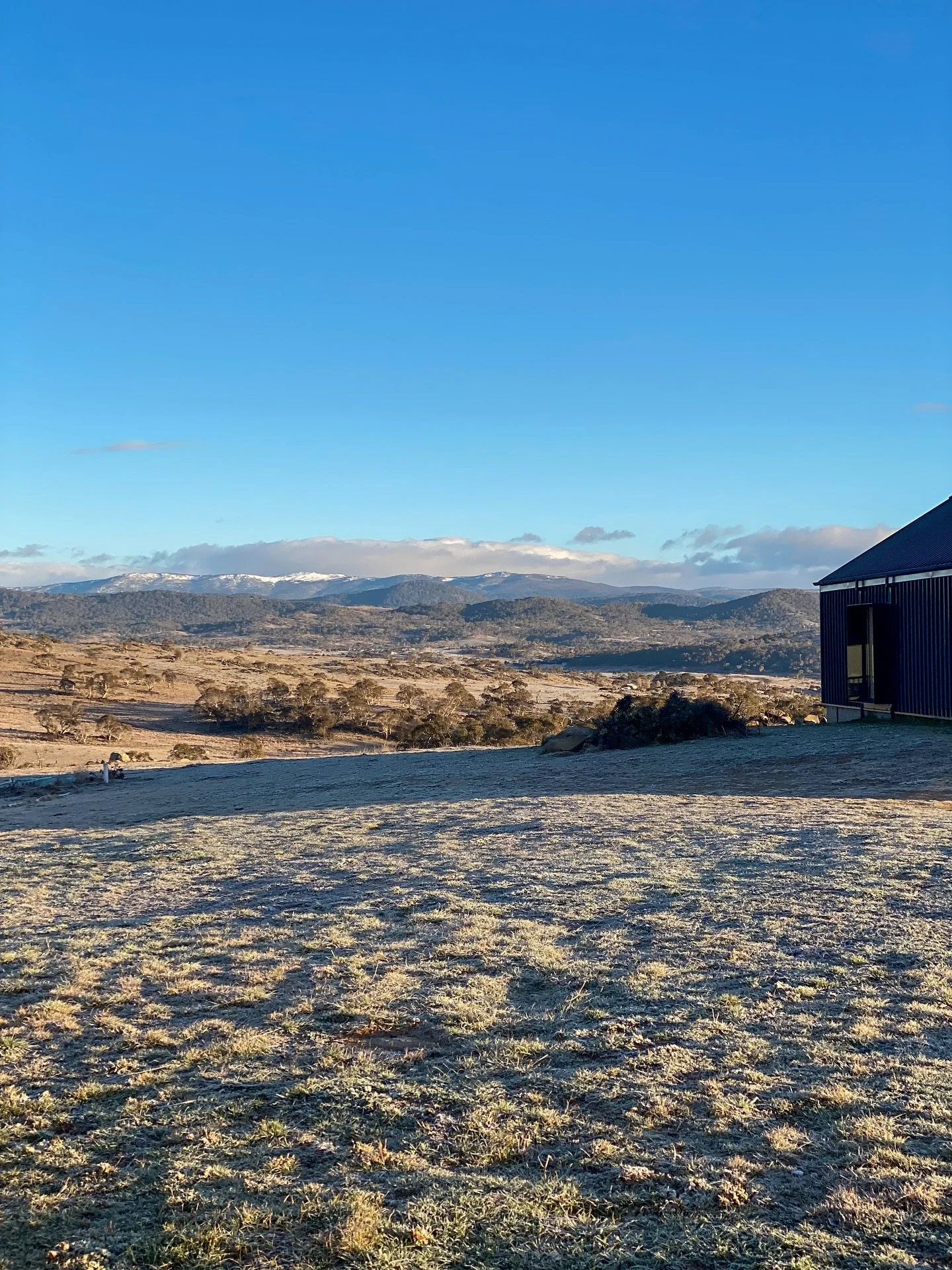 Blue skies and frosty fields to start this Sunday morning 💙🐦

#camberjindabyne #jindabyne #snowymountainsnsw #visitnsw #mountkosciuszko #snow #farmstay