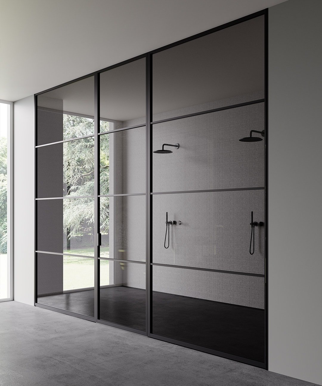 Framed Glass Parition
