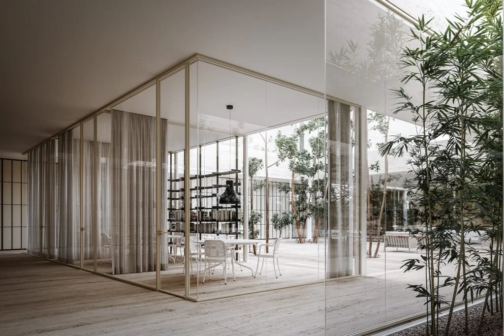 Double-Glazed Glass Wall