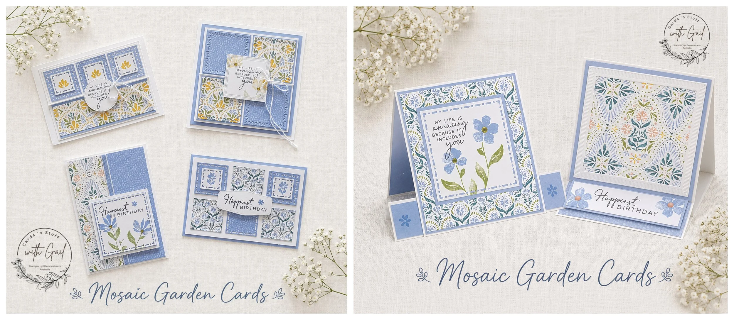 Mosaic Garden Cards