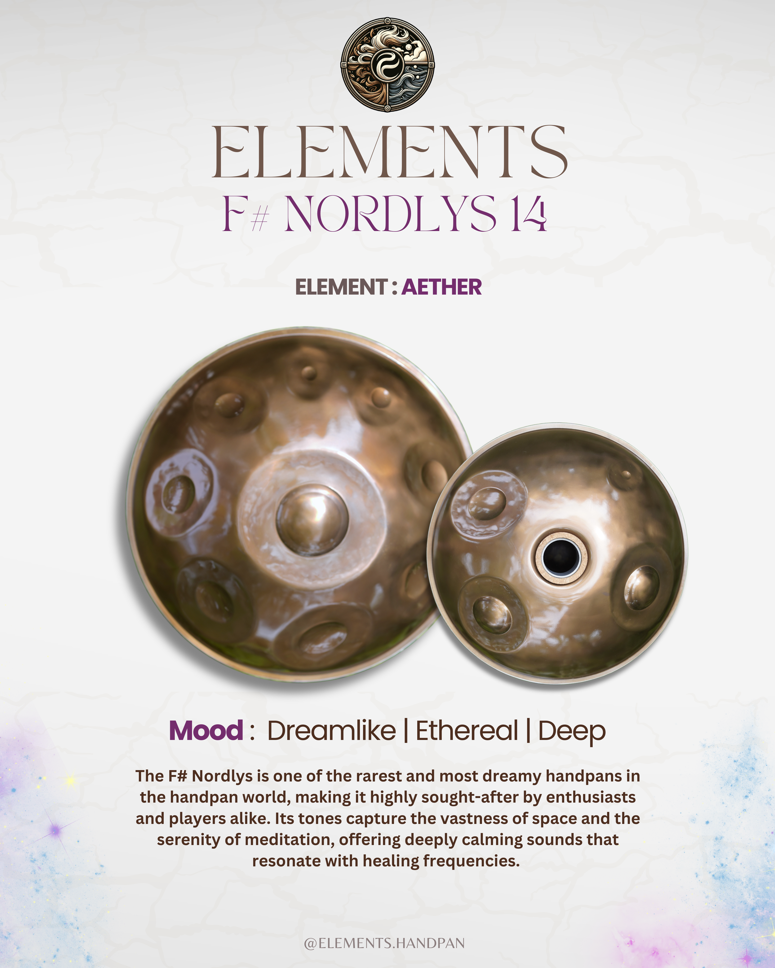 F# NORDLYS 15 | ELEMENTS HANDPAN — DANY RUD