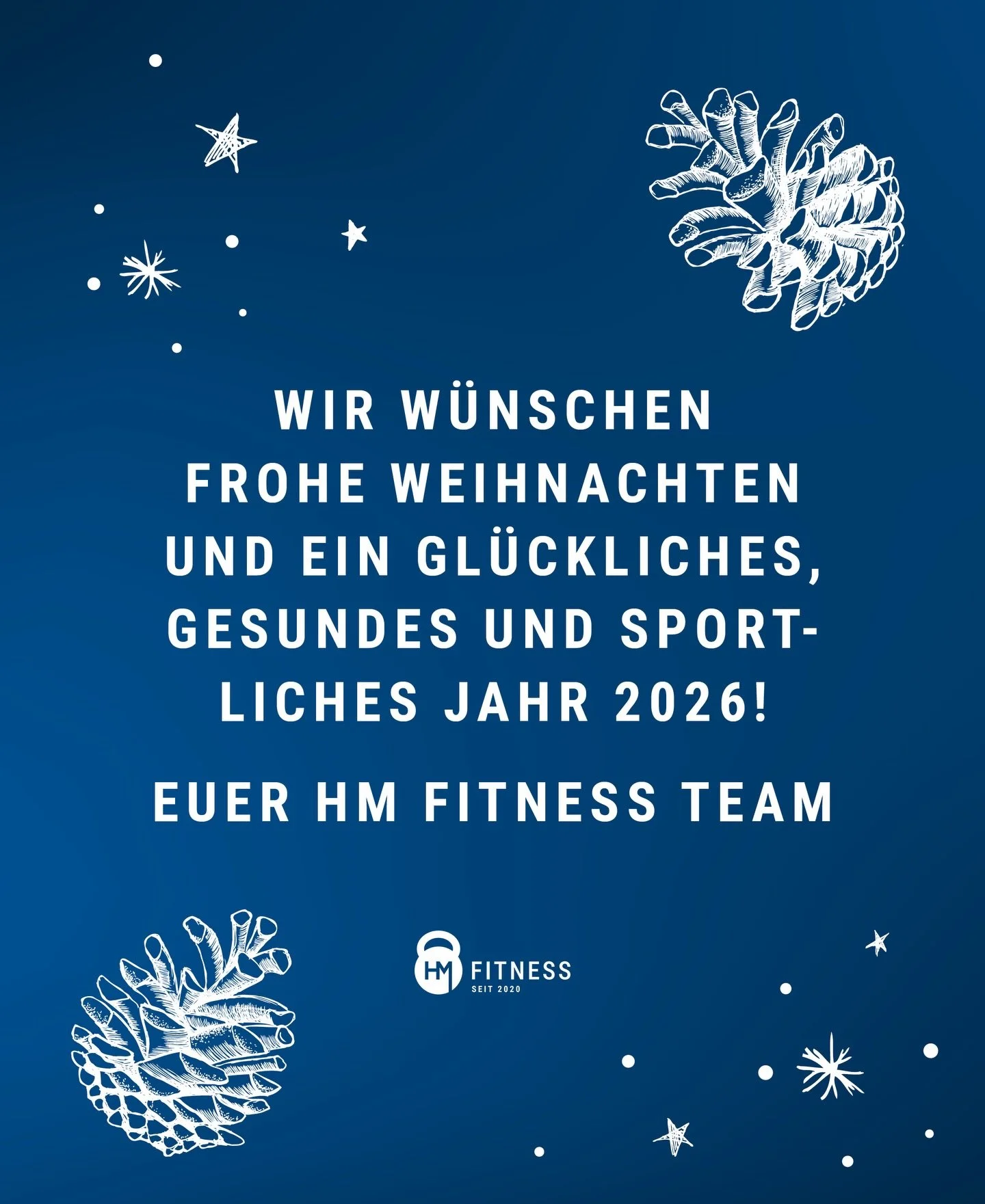 ✨ Frohe Weihnachten und einen starken Start ins neue Jahr! 🎄💪 Wir w&uuml;nschen euch eine wundervolle Weihnachtszeit und ein gl&uuml;ckliches, gesundes und sportliches Jahr 2026. 🫶

Euer HM Fitness Team 💪