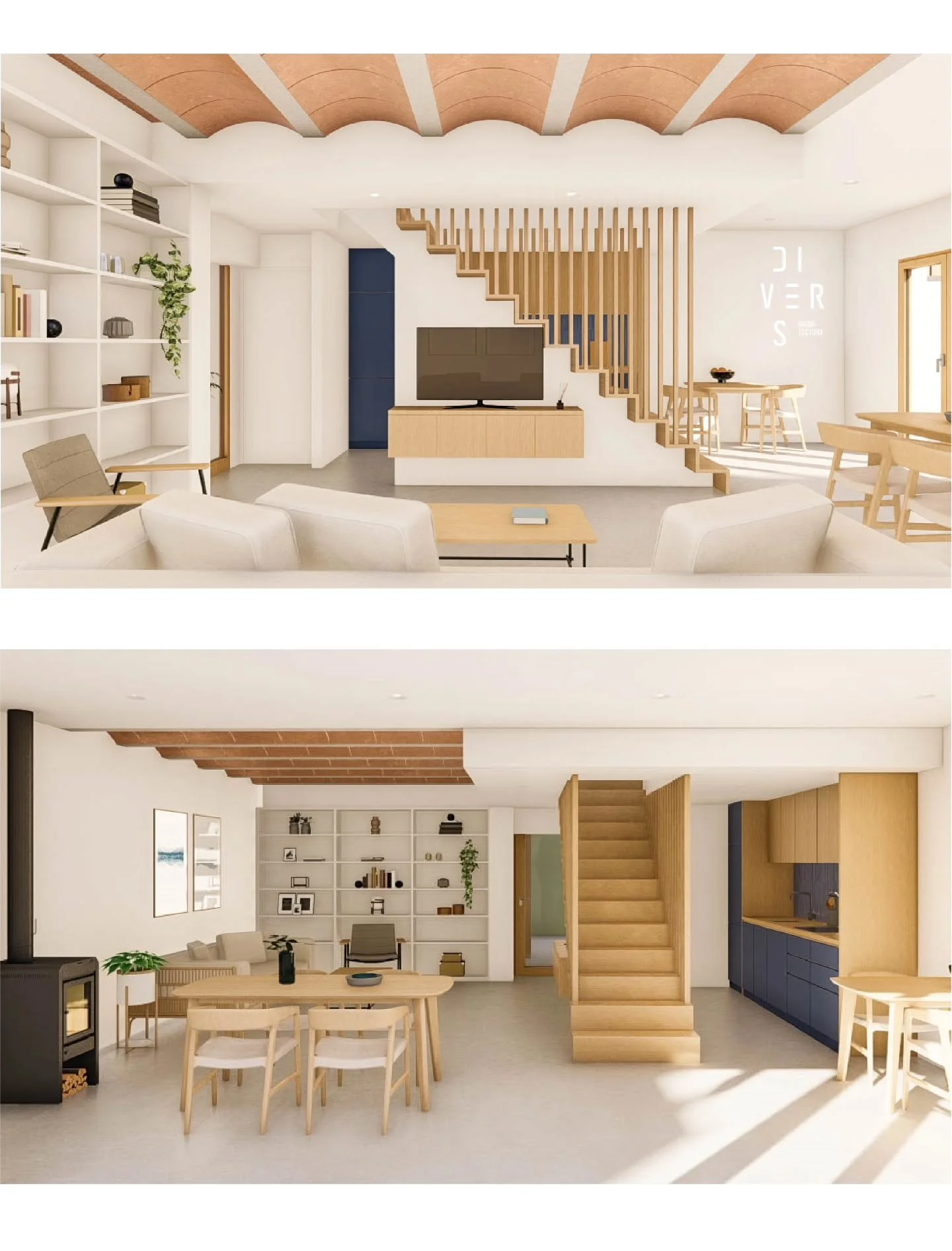 Si us pregunt&agrave;veu on hem ubicat la cuina al projecte de Manresa, avui us ho expliquem 👇

Aquest projecte compta amb dues plantes, i per tal de sectoritzar l&rsquo;&agrave;rea d&rsquo;estar i la cuina, vam decidir situar l&rsquo;escala al cent