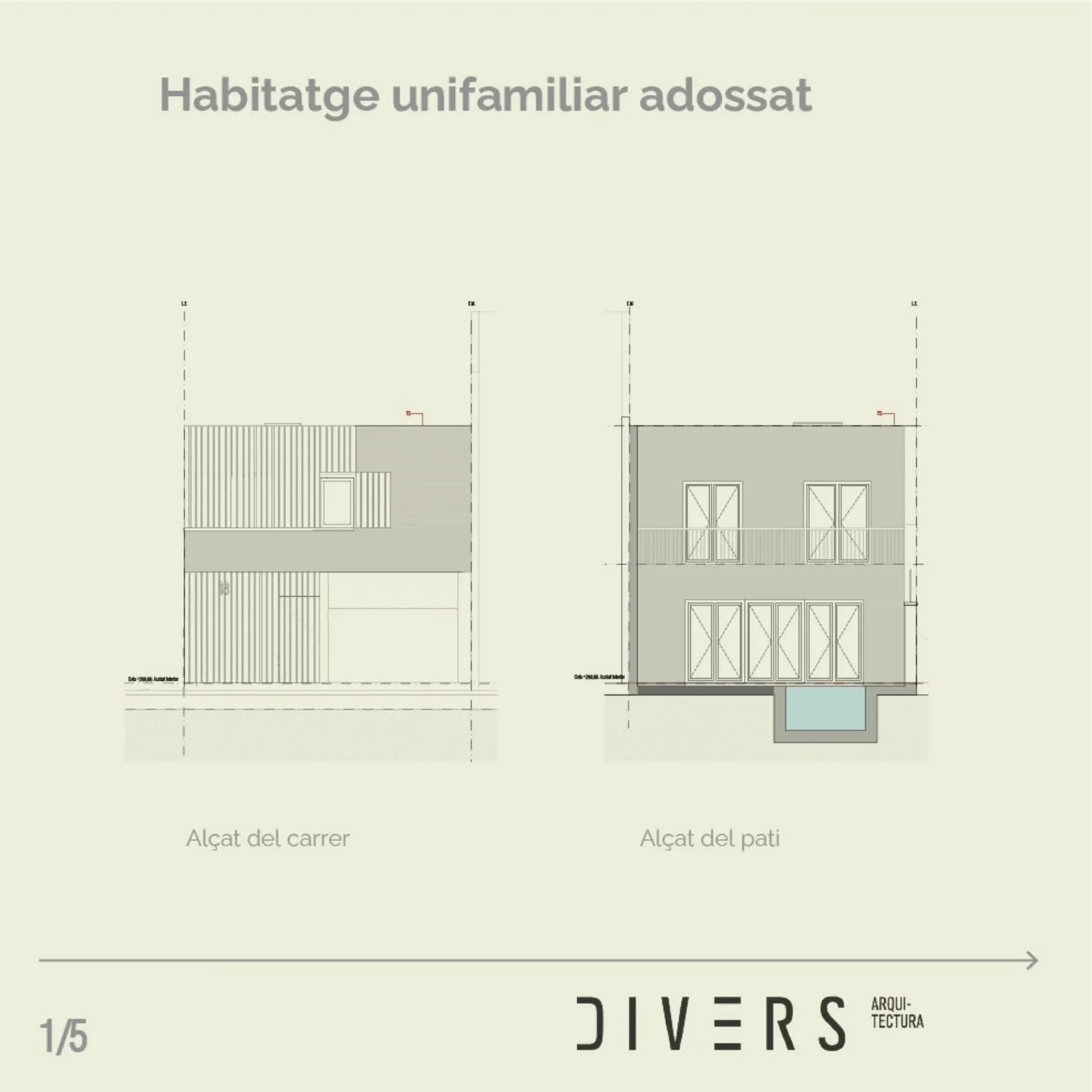 Projecte a Manresa, Barcelona 🏠

Aquest habitatge entre mitgeres es desenvolupa en dues plantes. A la planta baixa, el recorregut comen&ccedil;a en un espai d&rsquo;acc&eacute;s il&middot;luminat per un gran lluernari, que a m&eacute;s incorpora una