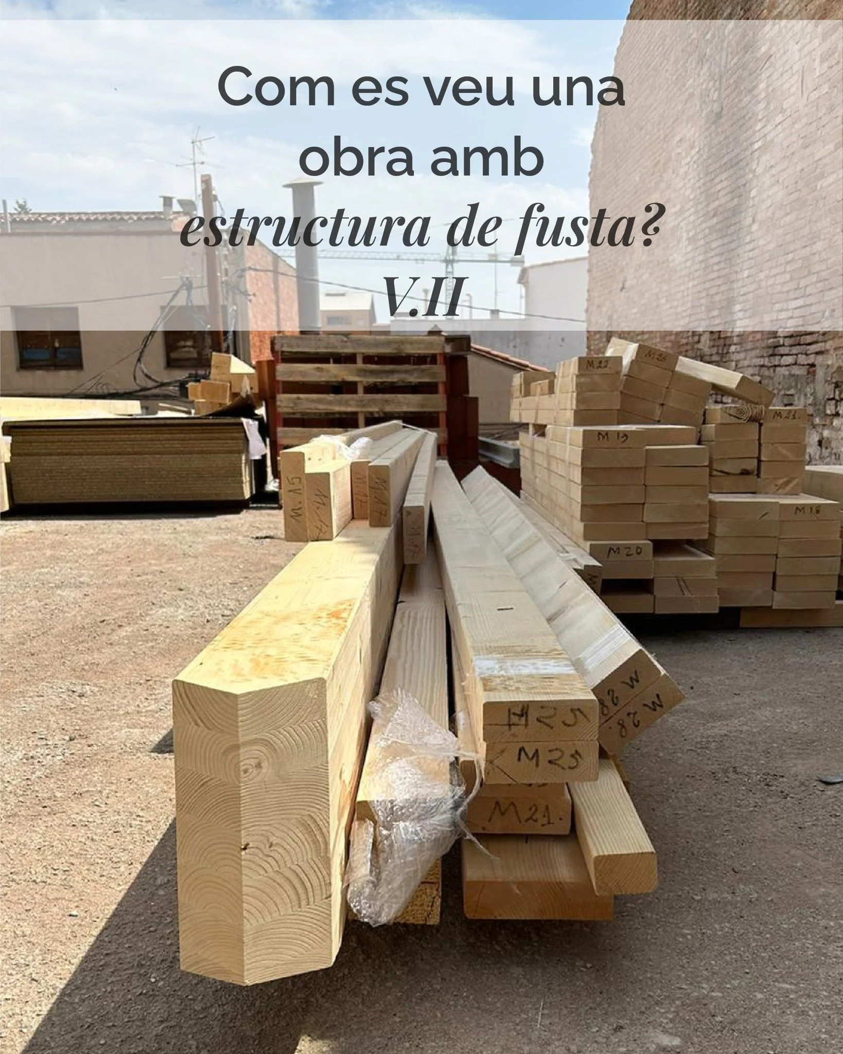 Estructura de fusta per reduir la petjada de carboni i aconseguir una major rapidesa en l&rsquo;execuci&oacute; de l&rsquo;obra ✨

__________

Estructura de madera para reducir la huella de carbono y lograr una mayor rapidez en la ejecuci&oacute;n de