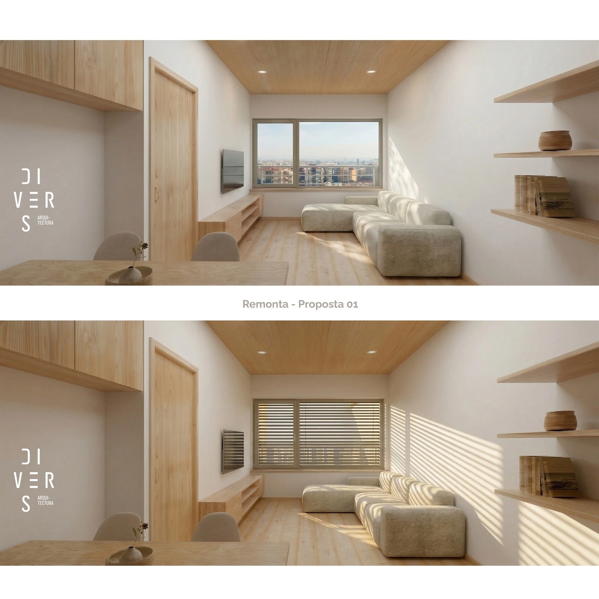 Remonta a Barcelona: visualitzaci&oacute; arquitect&ograve;nica del living de la proposta 01.

Projecte de 125 m&sup2; de superf&iacute;cie constru&iuml;da total.

_________

Remonta en Barcelona: visualizaci&oacute;n arquitect&oacute;nica del living