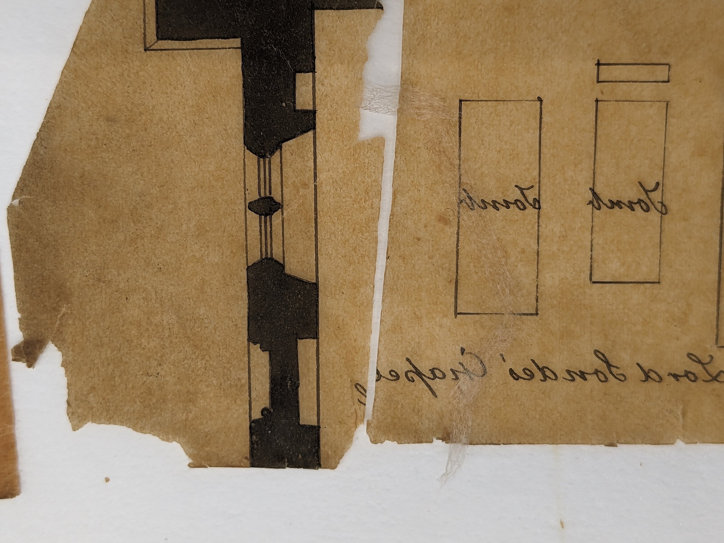 Repairing acidic tracing paper