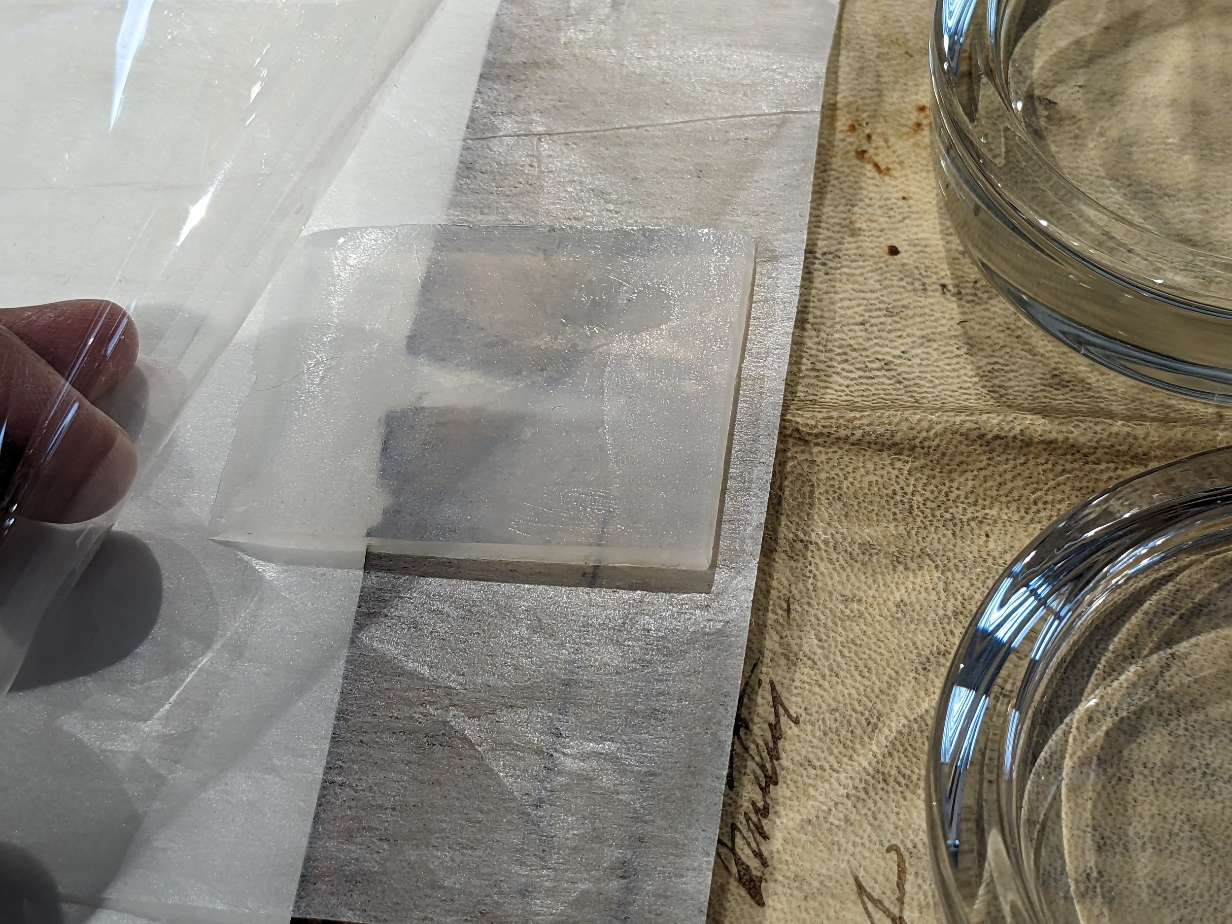 Parchment humidification