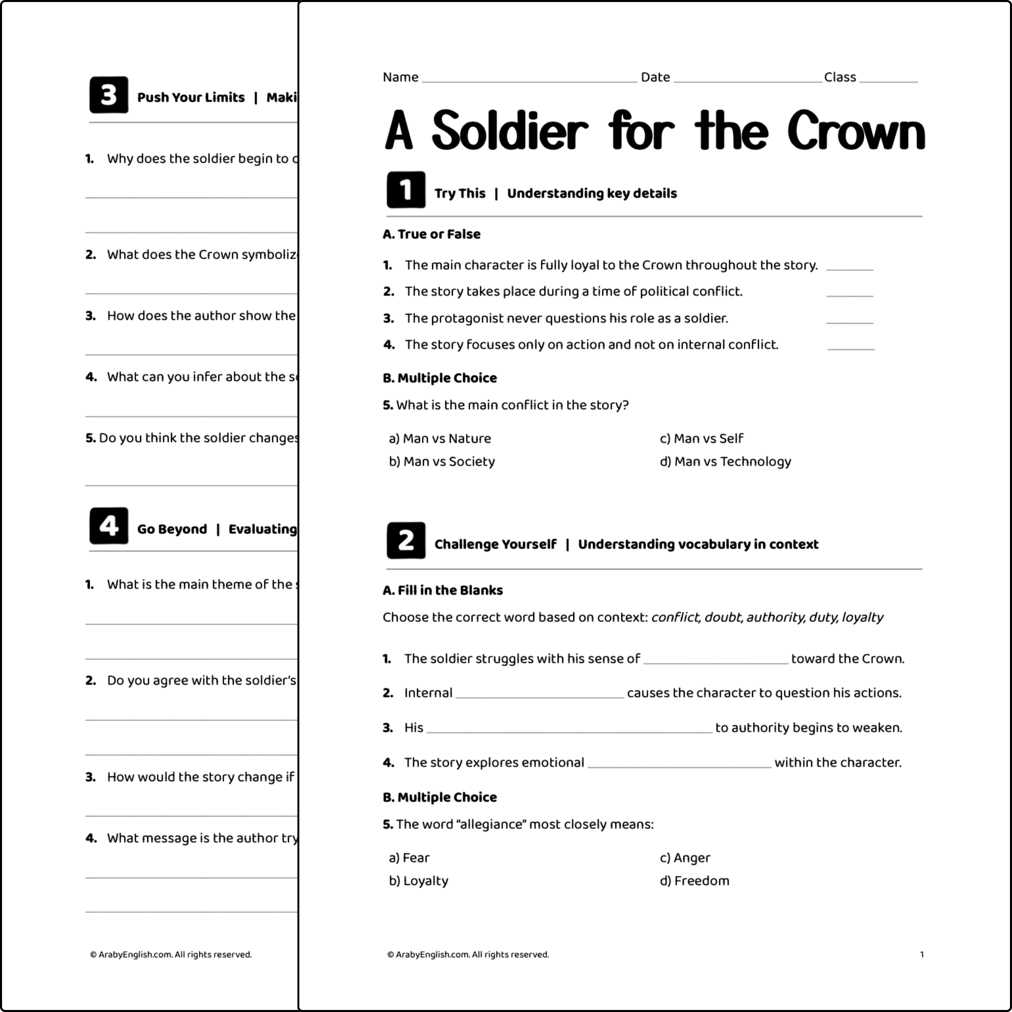 A Soldier for the Crown by Charles Johnson
