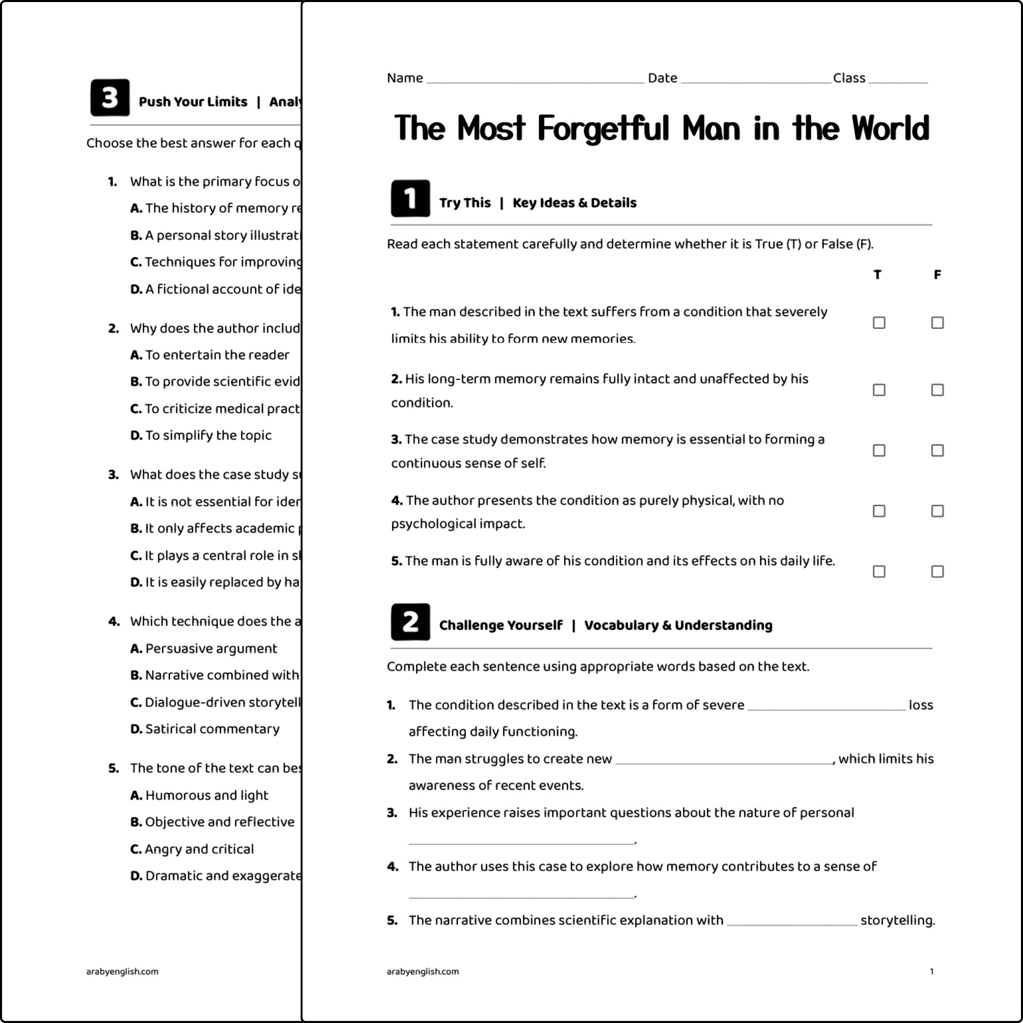 The Most Forgetful Man in the World