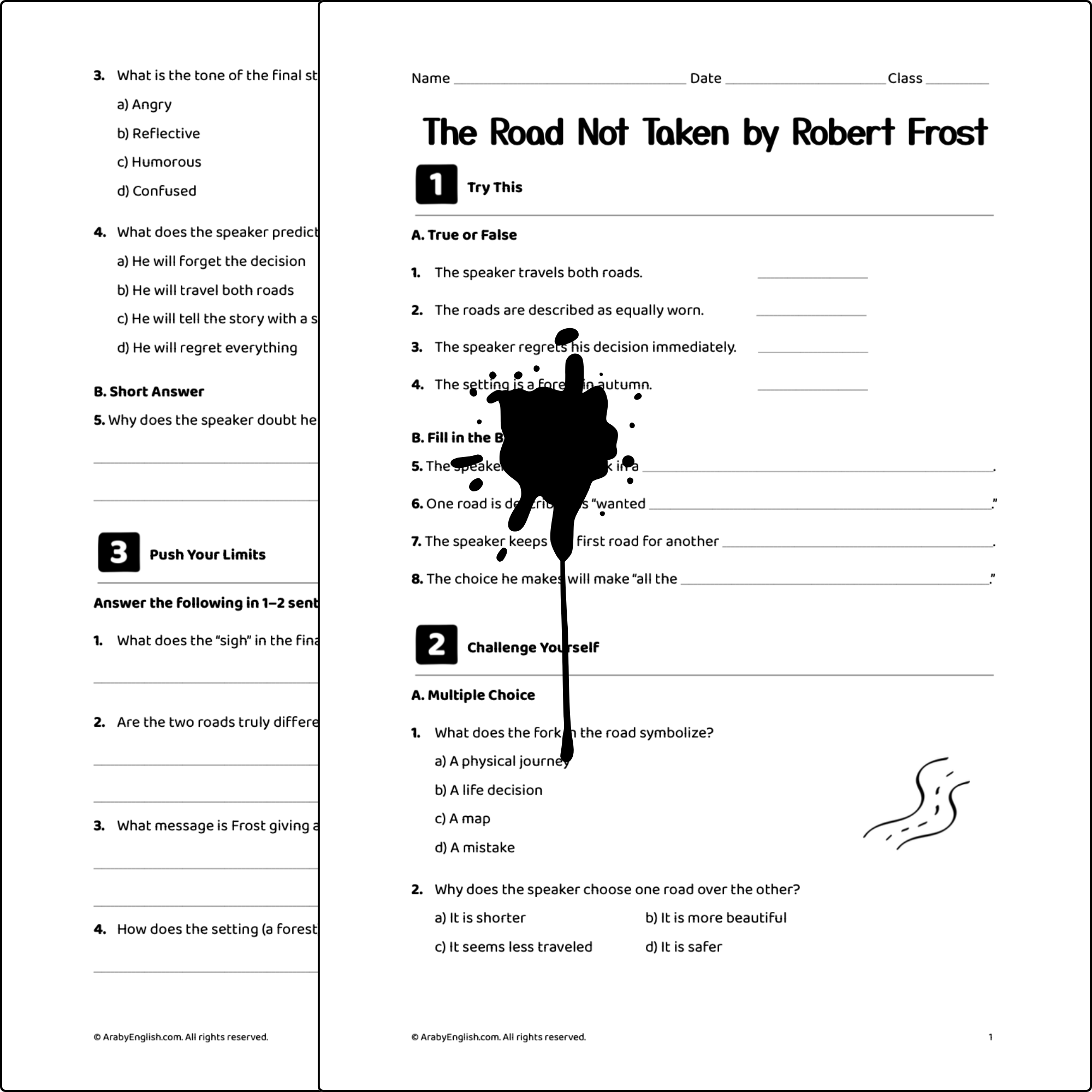 The Road Not Taken by Robert Frost