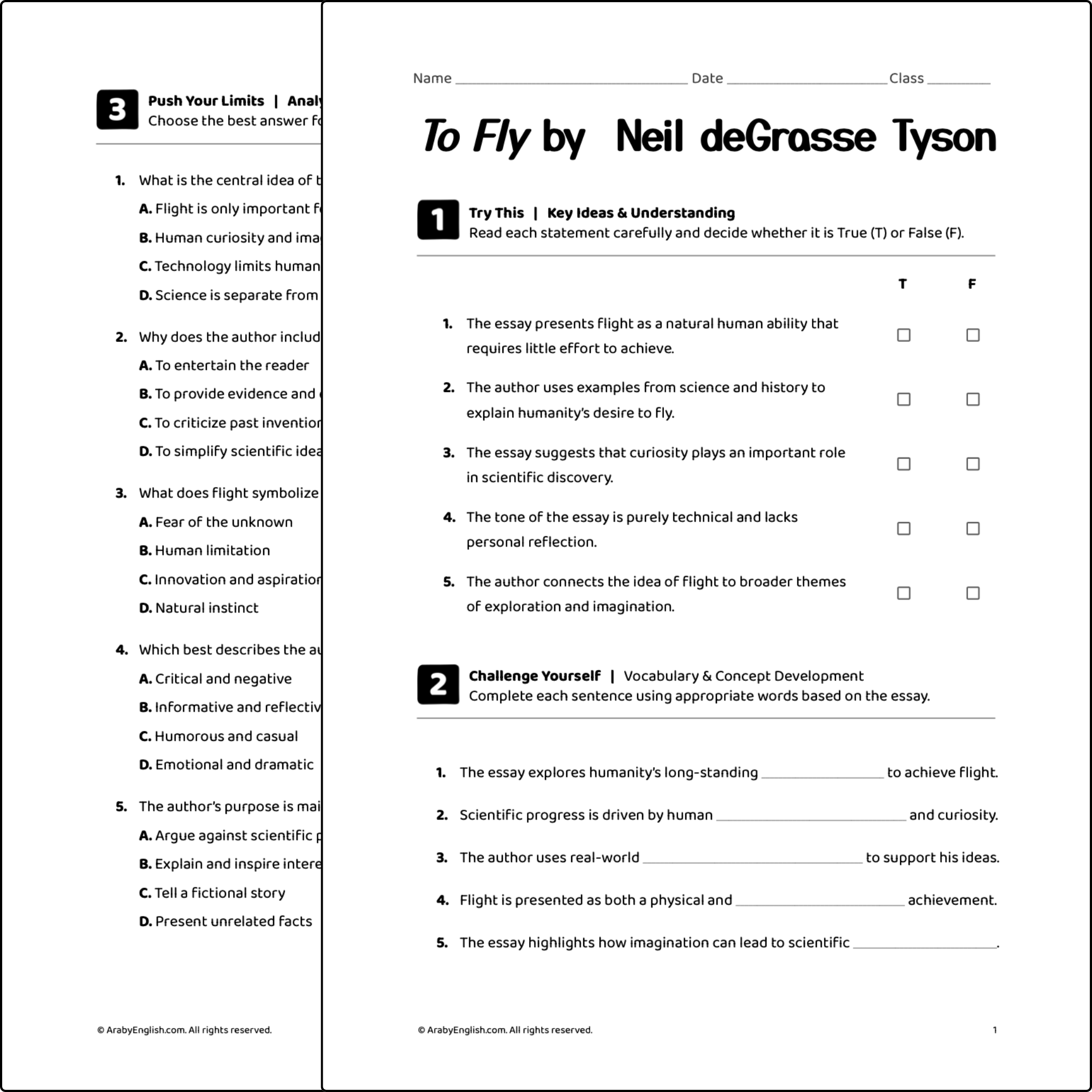 To Fly by  Neil deGrasse Tyson