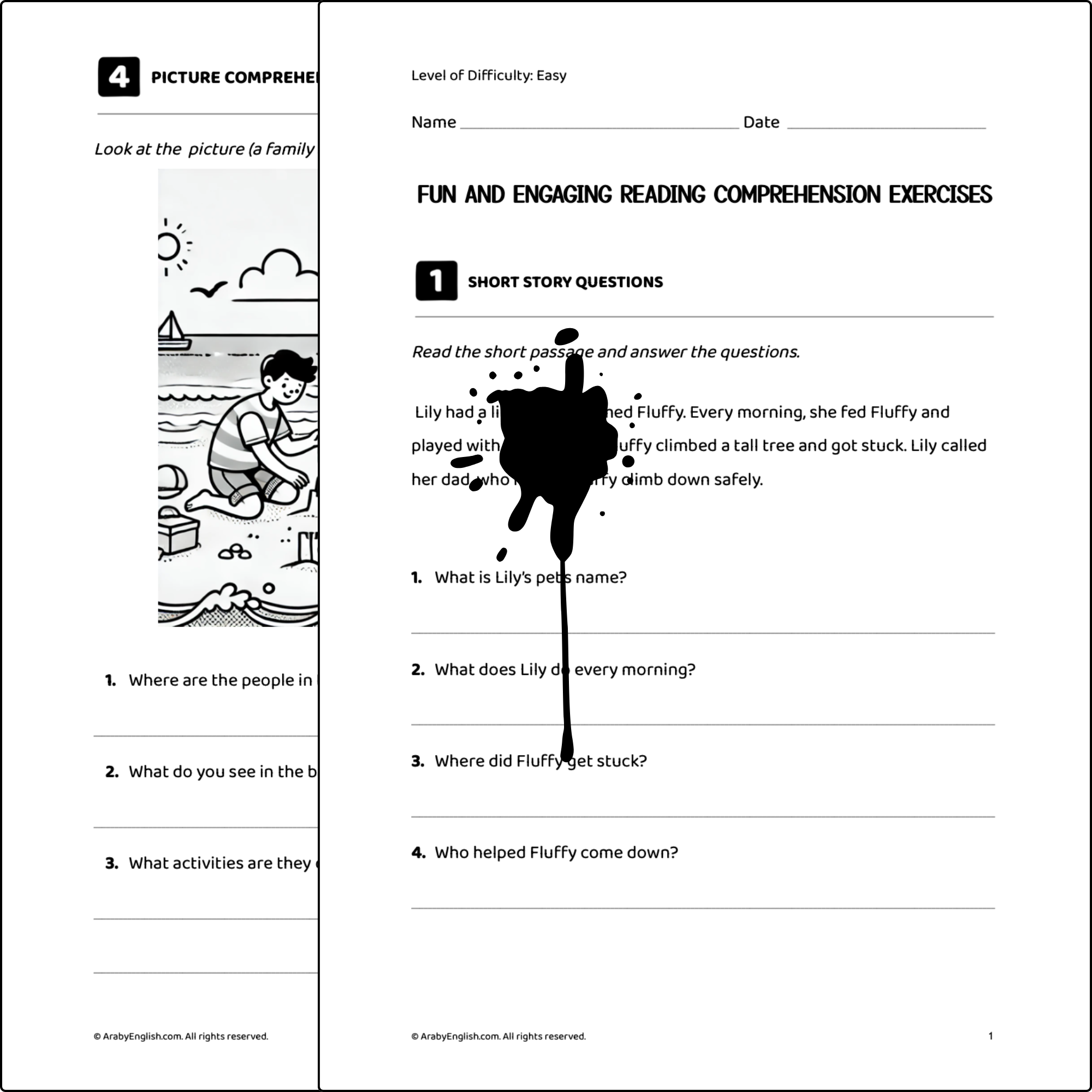 Fun and Engaging Reading Comprehension Exercises