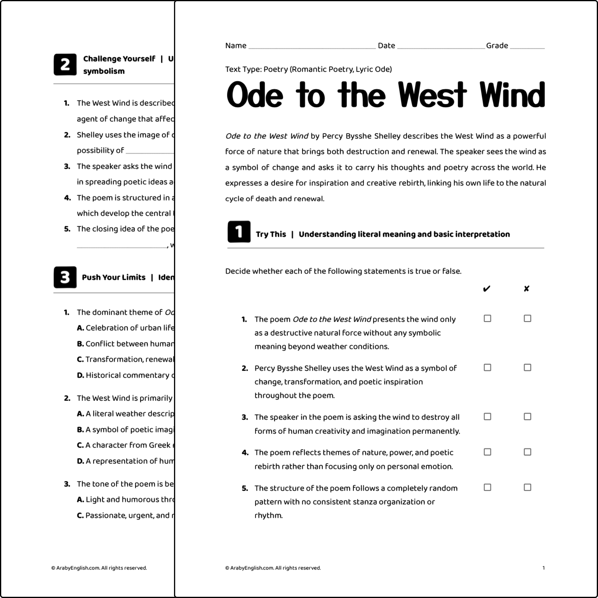Ode to the West Wind by Percy Bysshe Shelley