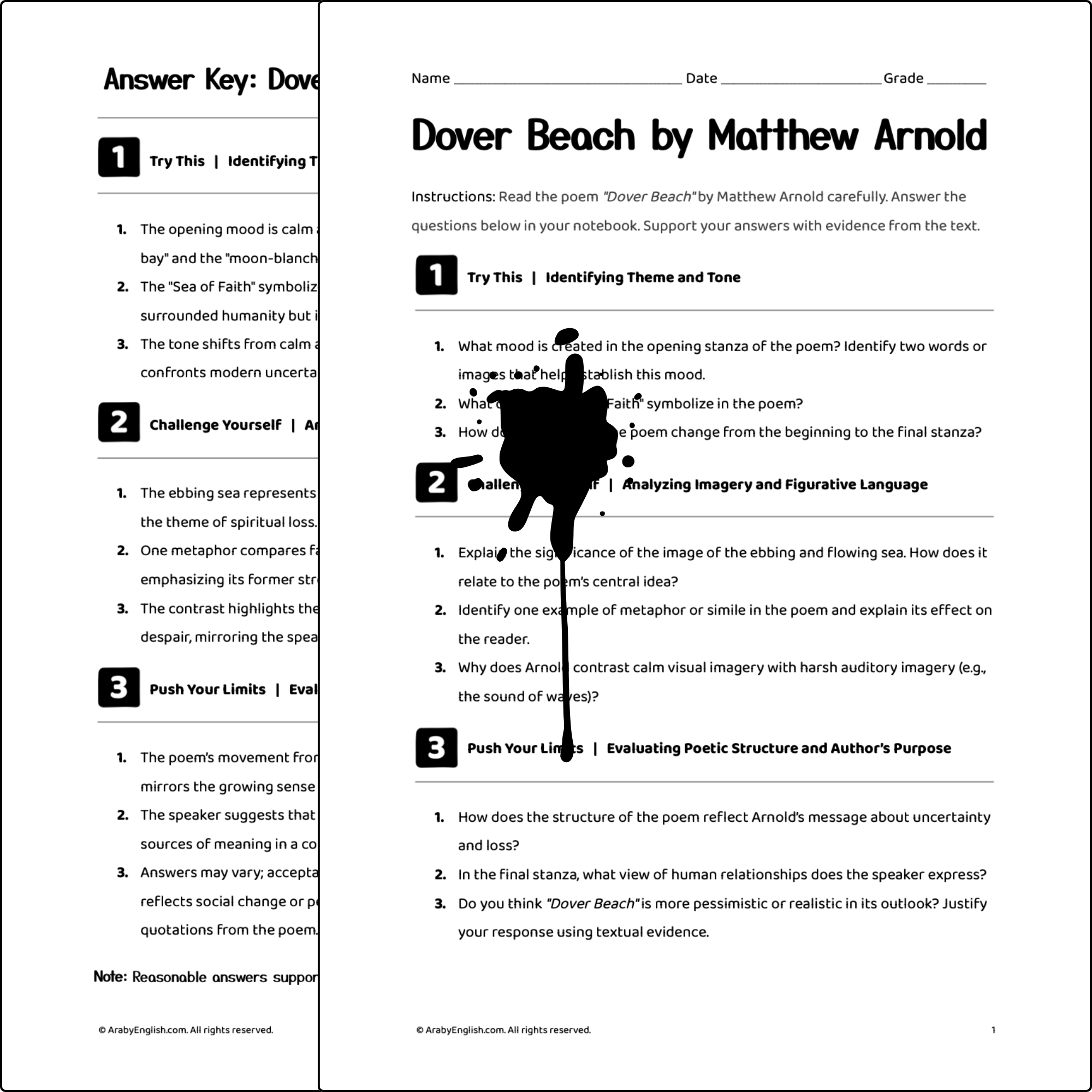 Dover Beach by Matthew Arnold