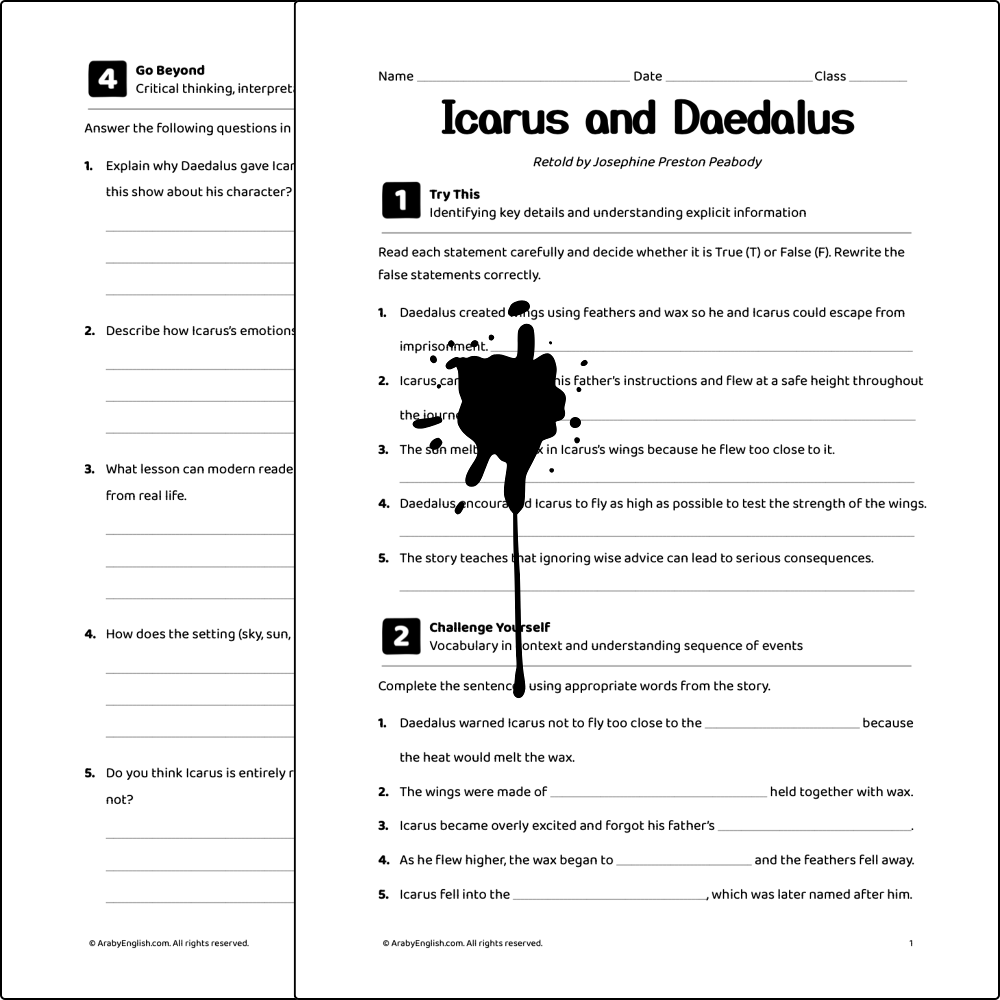 Icarus and Daedalus