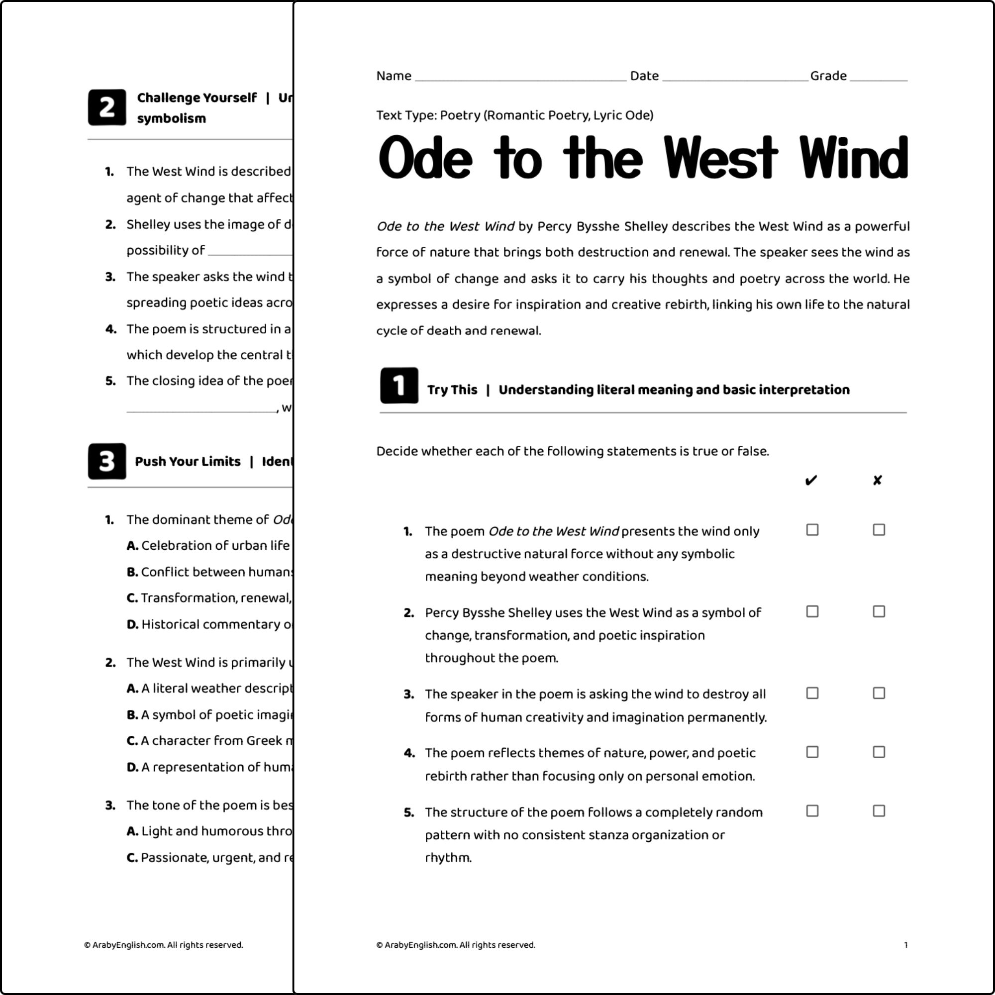 Ode to the West Wind by Percy Bysshe Shelley