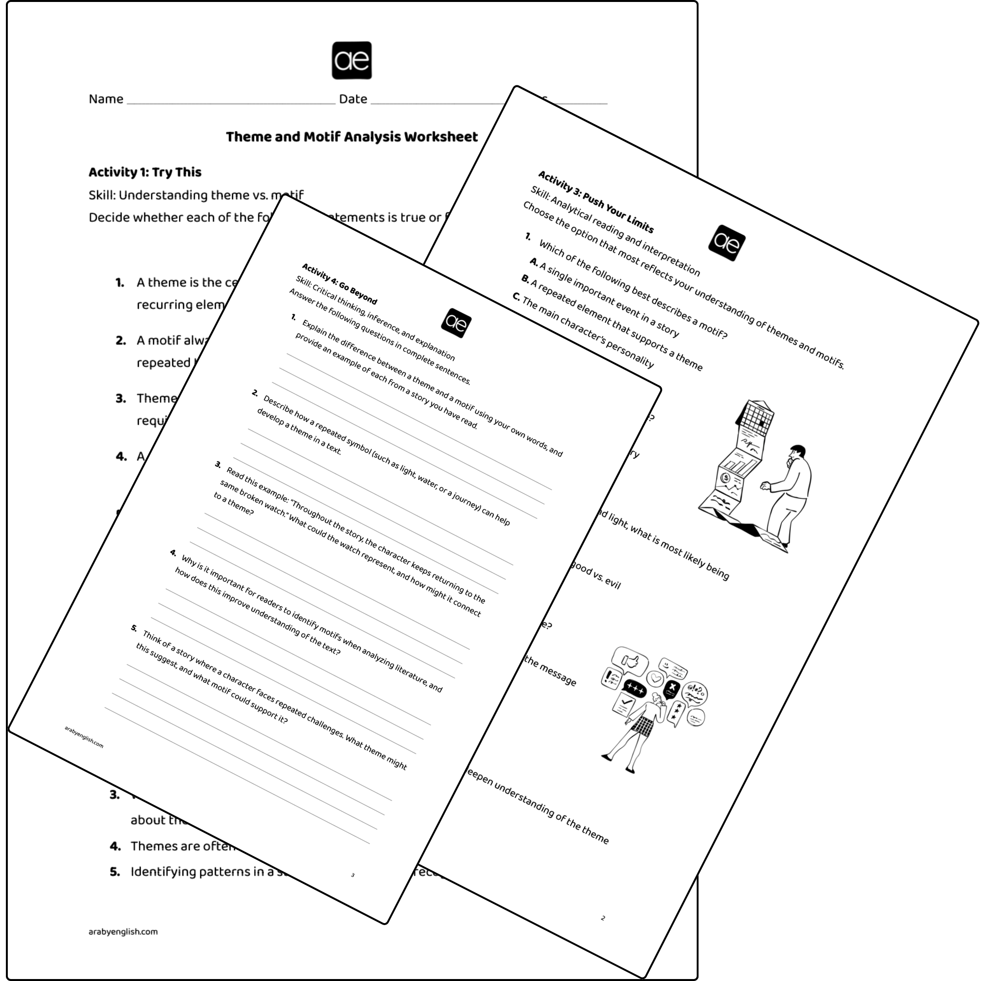 Theme and Motif Analysis Worksheet
