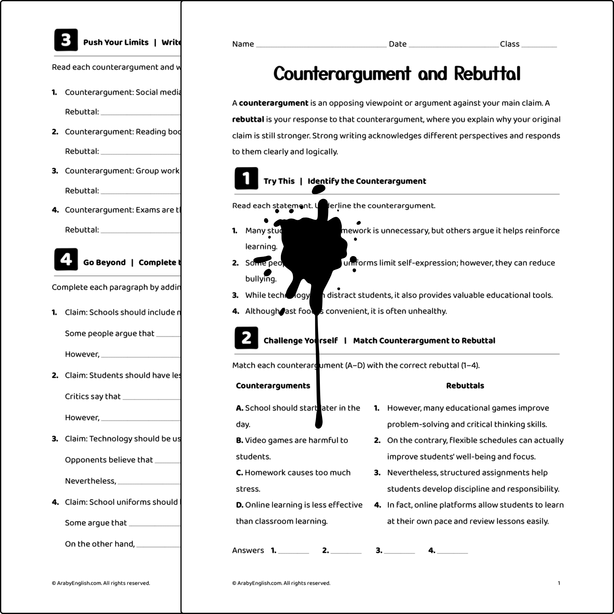 Counterargument and Rebuttal