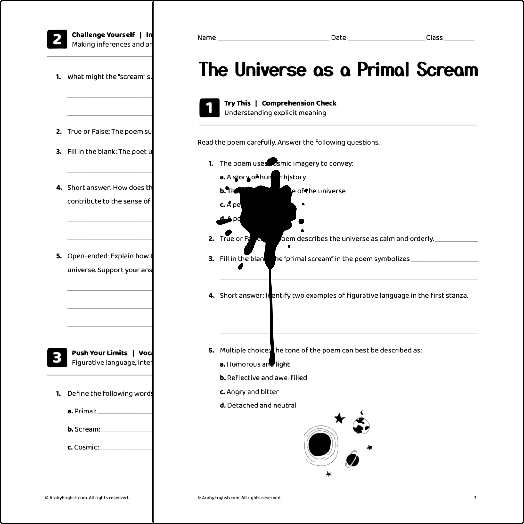 The Universe as a Primal Scream