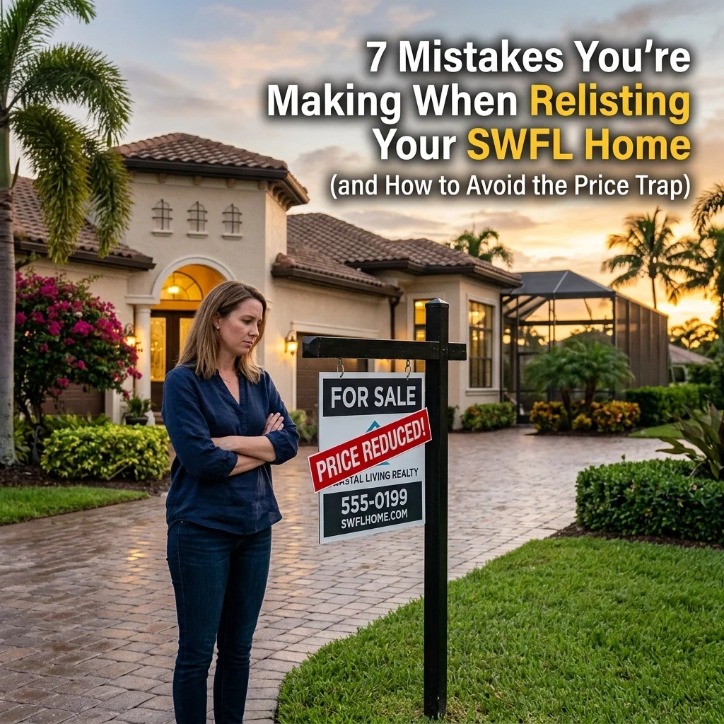 7 Mistakes You’re Making When Relisting Your SWFL Home (and How to Avoid the Price Trap)