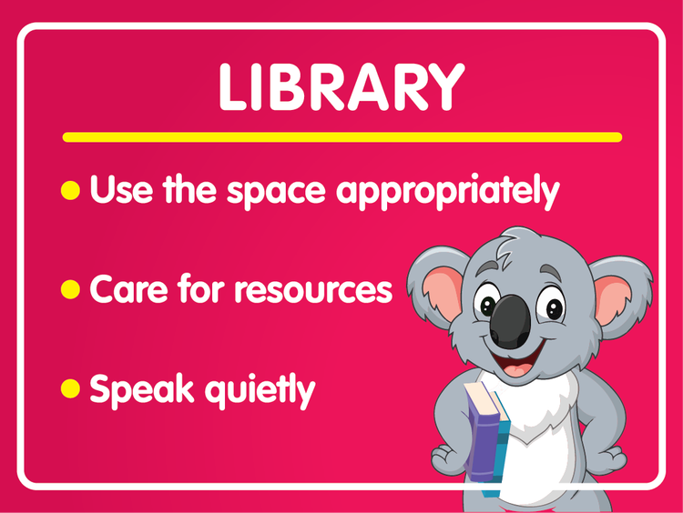 Library PBL sign sample artwork