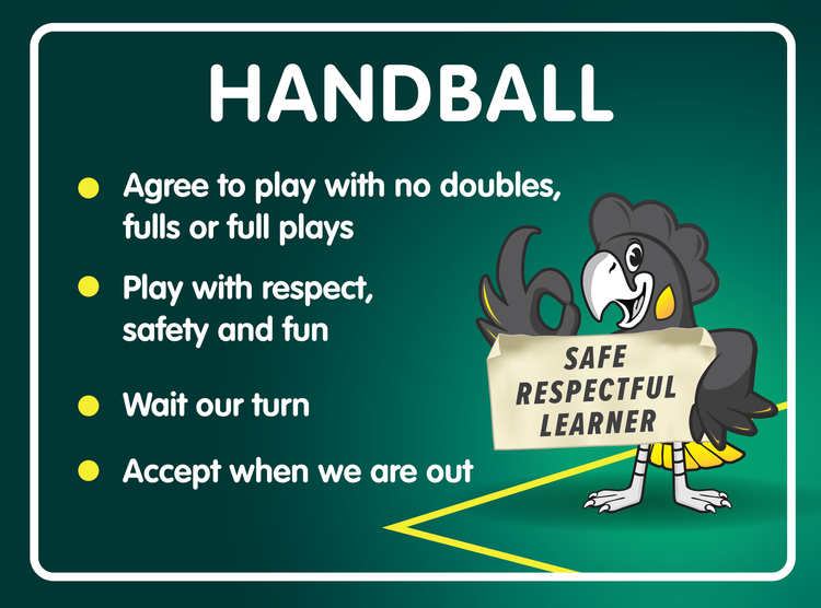 Handball PBL sign sample artwork
