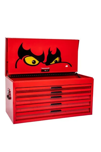Teng 37" PRO top box 5 drawers Classic  Red TC205NF (SALE PRICE)